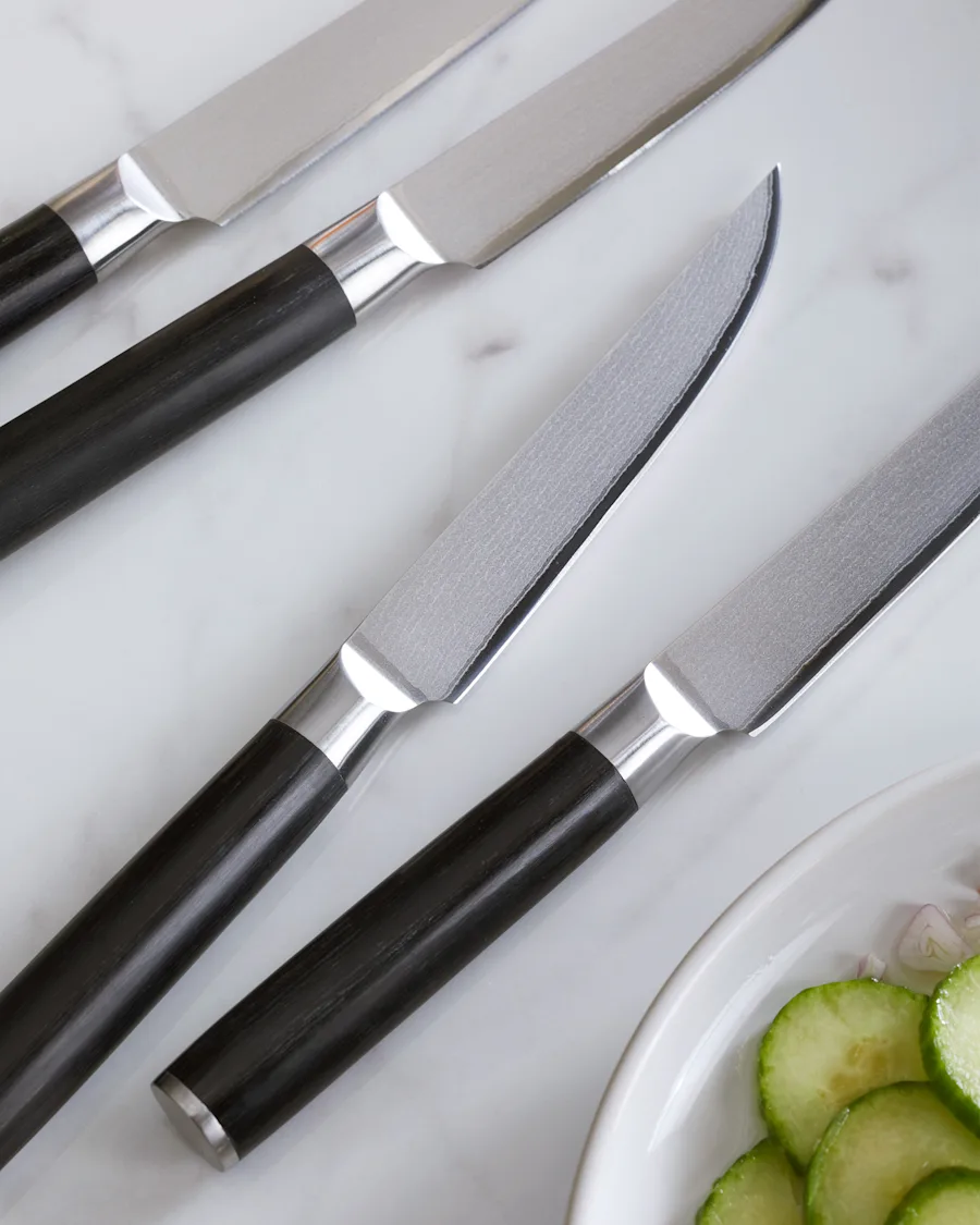 Knife DamascusSteak 1114