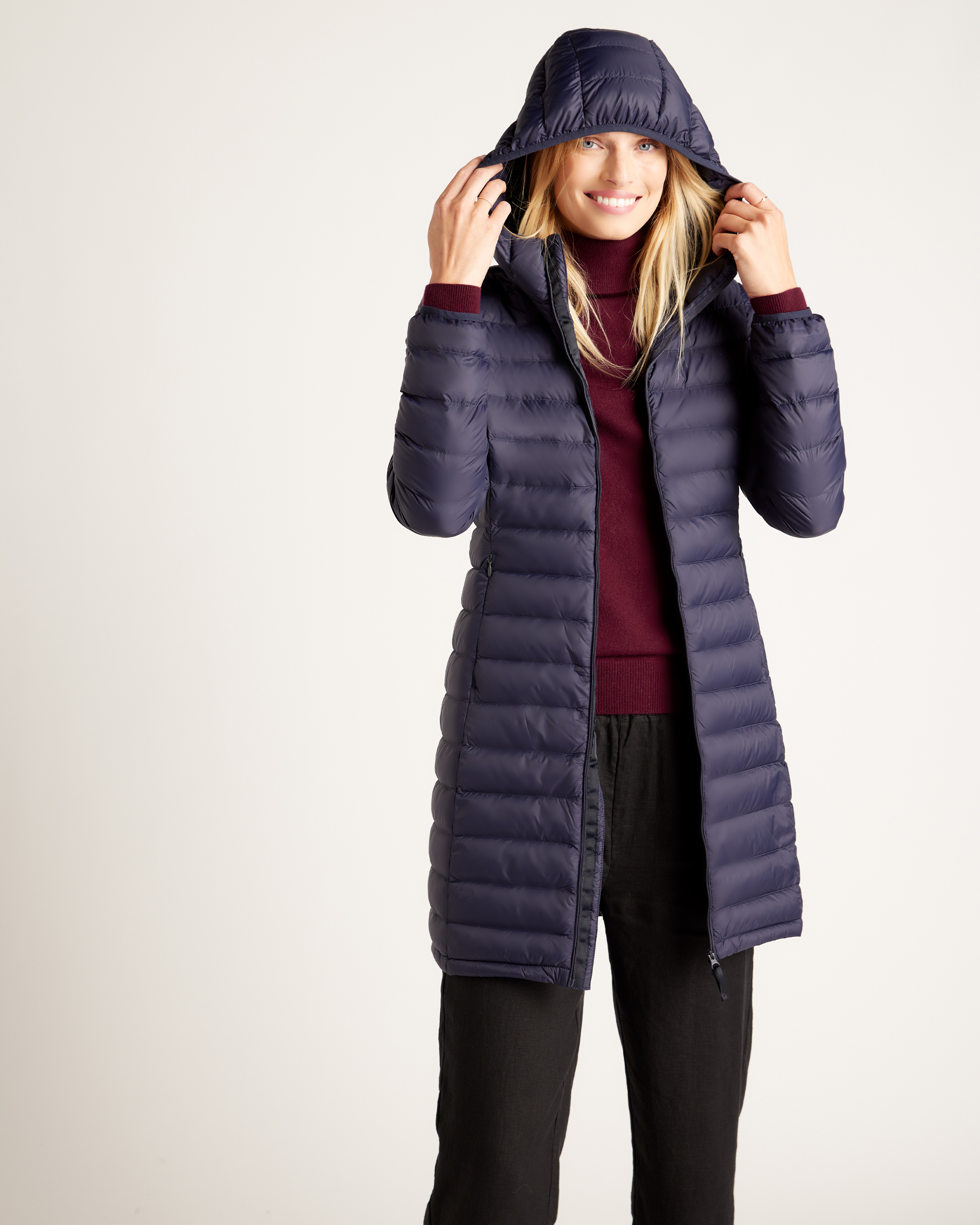 Quince Down Jackets - Women's Winter Coats, Nylon In Blue
