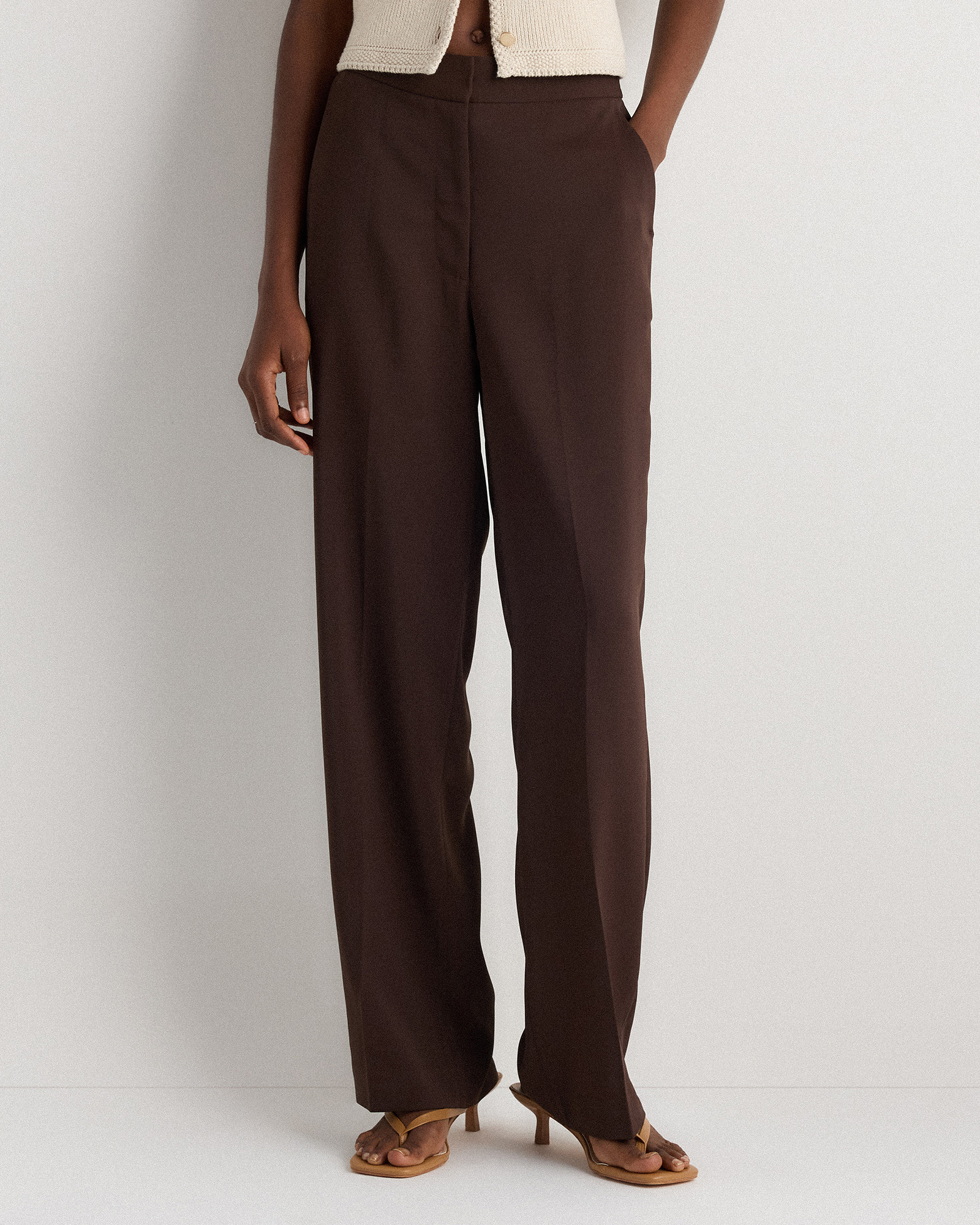 Stretch Crepe Classic Trouser Pants