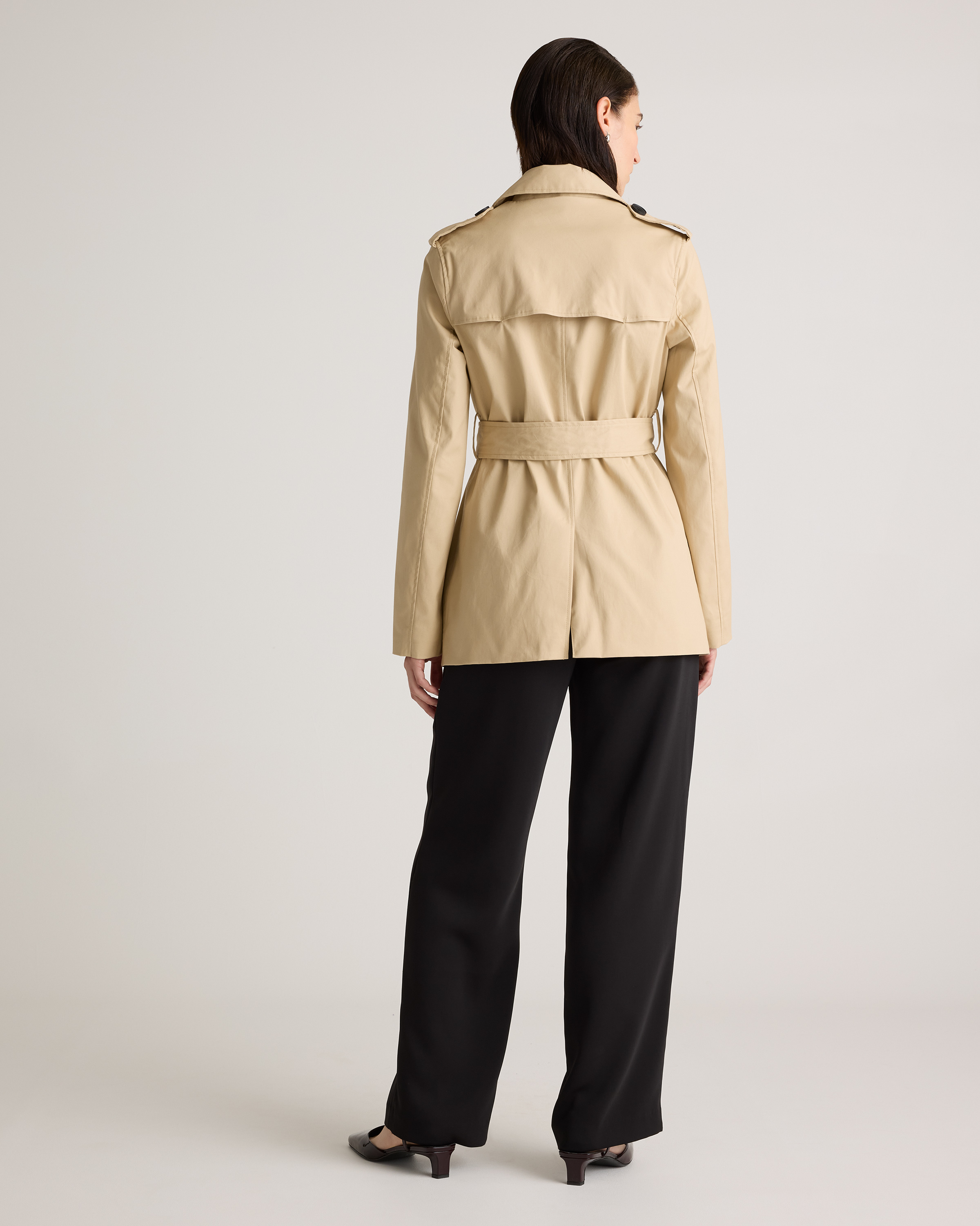 Comfort Stretch Short Trench Coat - thumbnail 7