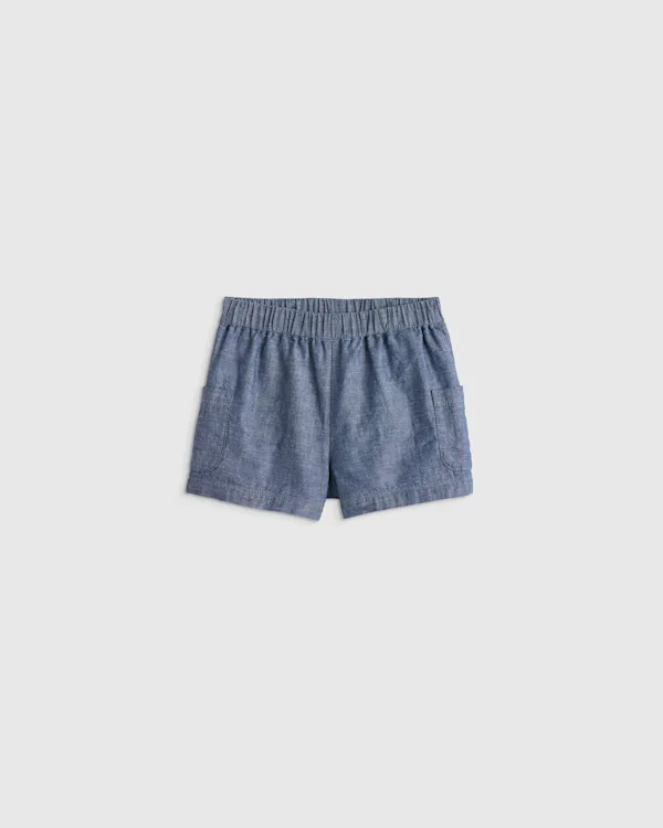Girls Pull On Chambray Denim Short