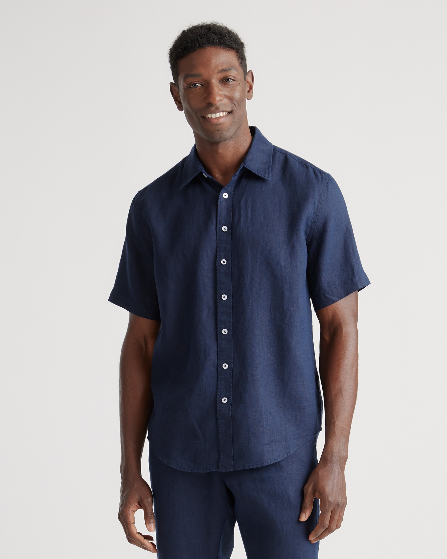 Quince Men's 100% European Linen Short Sleeve Shirt In Neutral