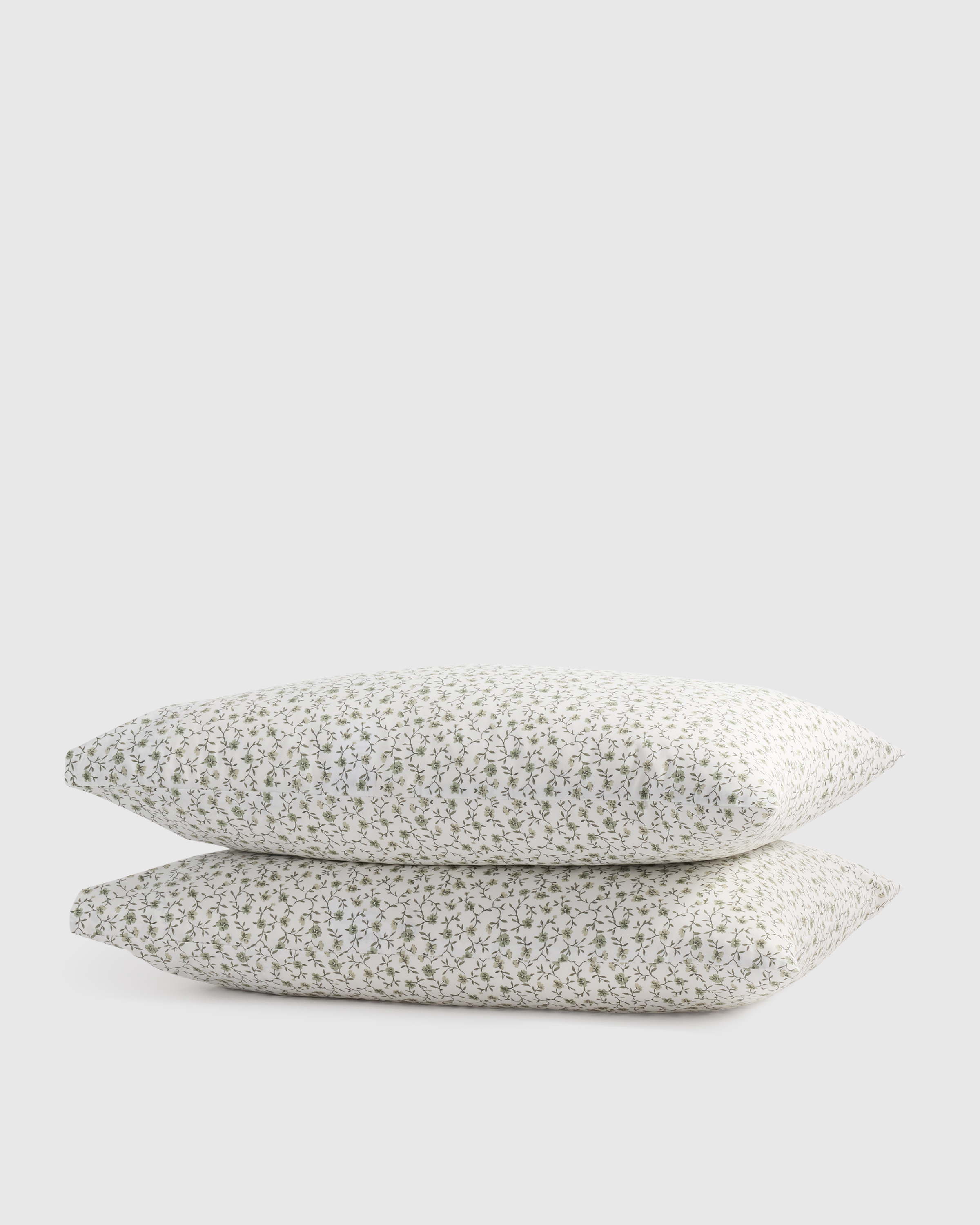 Classic Organic Percale Floral Pillowcase Set