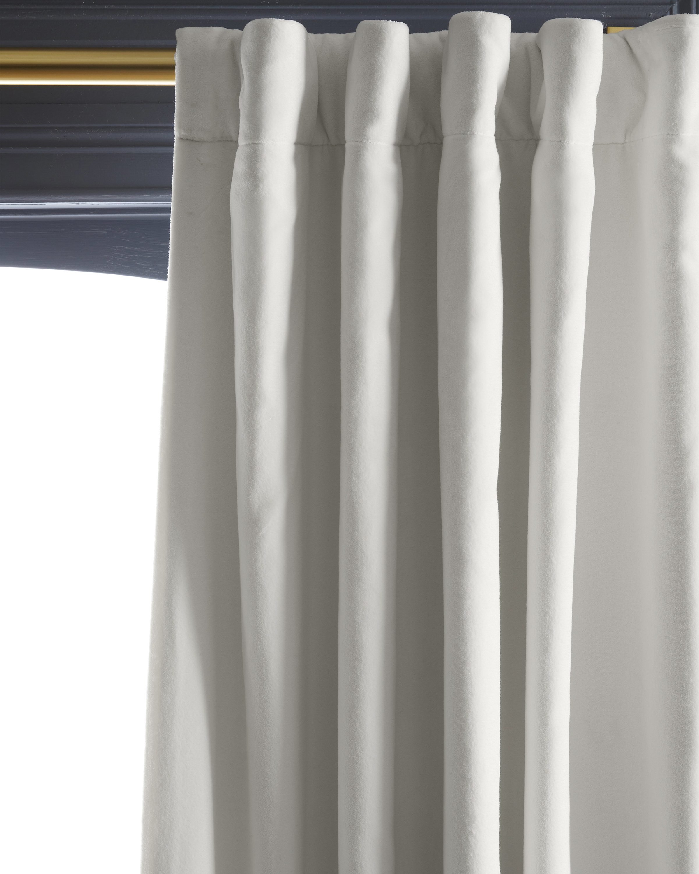 Cotton Velvet Room Darkening Curtain - thumbnail 2