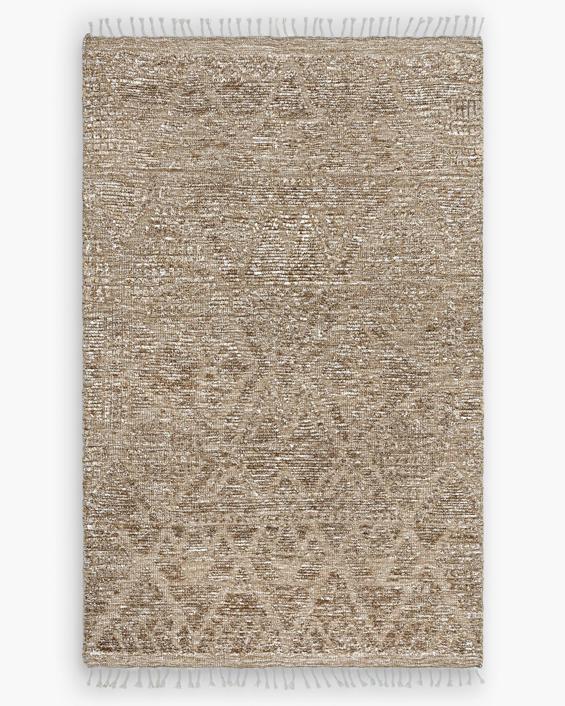 Quince Finley Hand Knotted Wool Rug In Tan