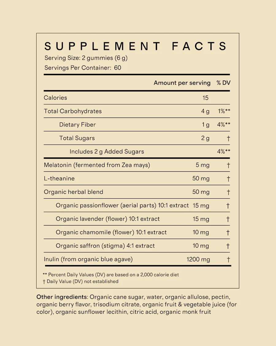 supplement facts