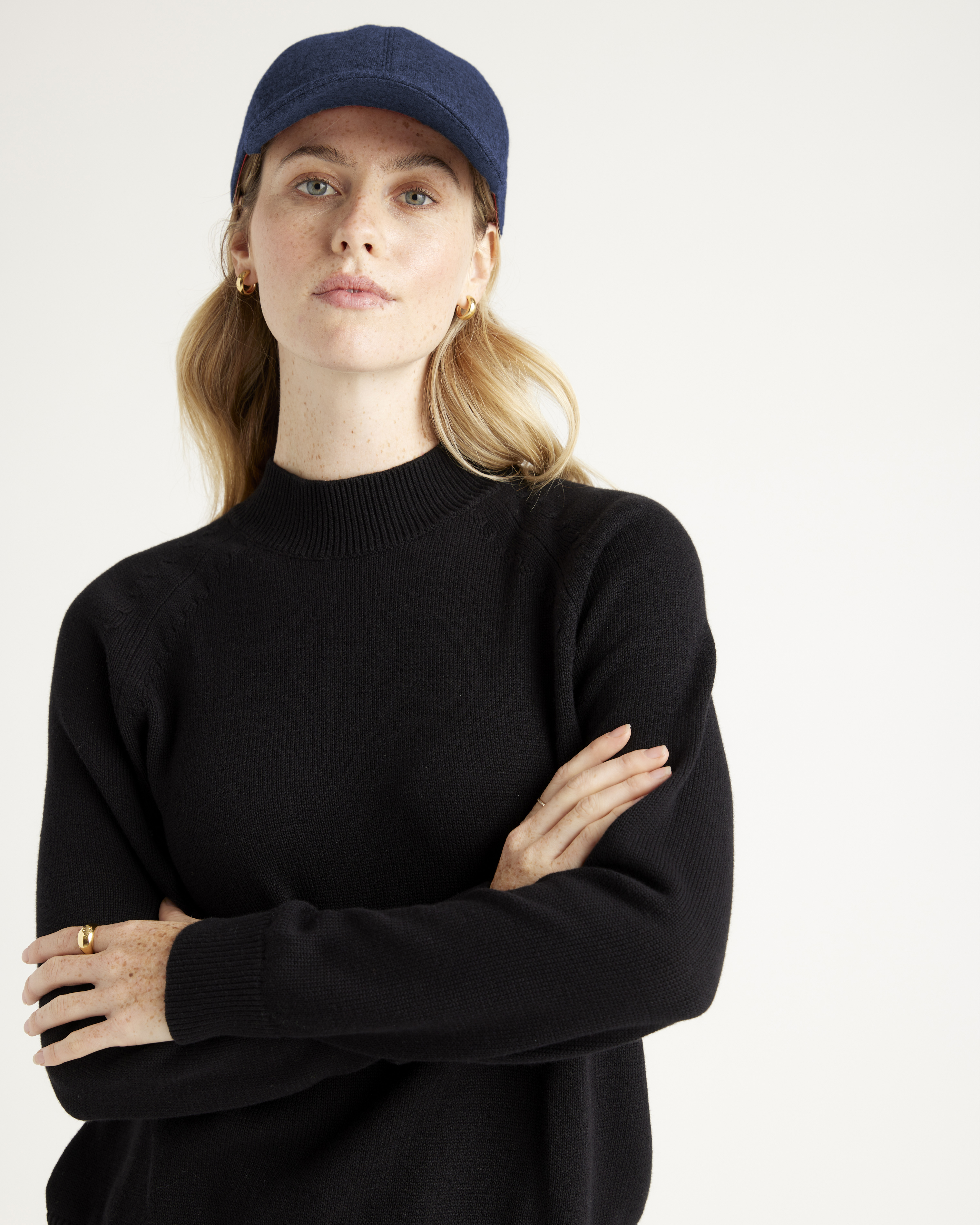 Logoless Cashmere Baseball Cap