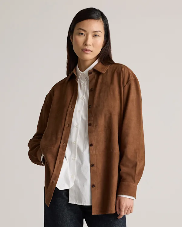100% Suede Overshirt