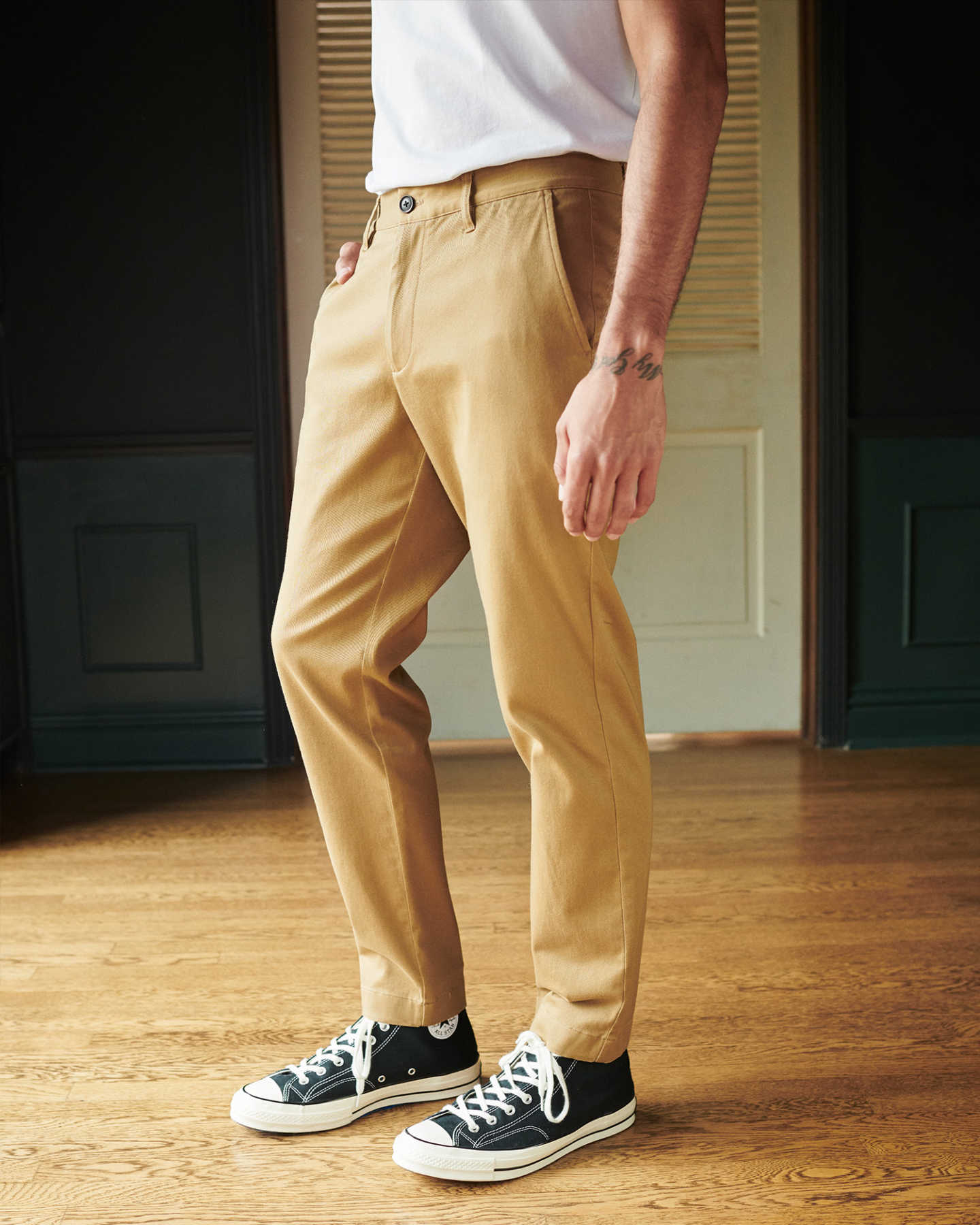 Organic Activeflex™ Chino - Straight Taper - Dark Khaki