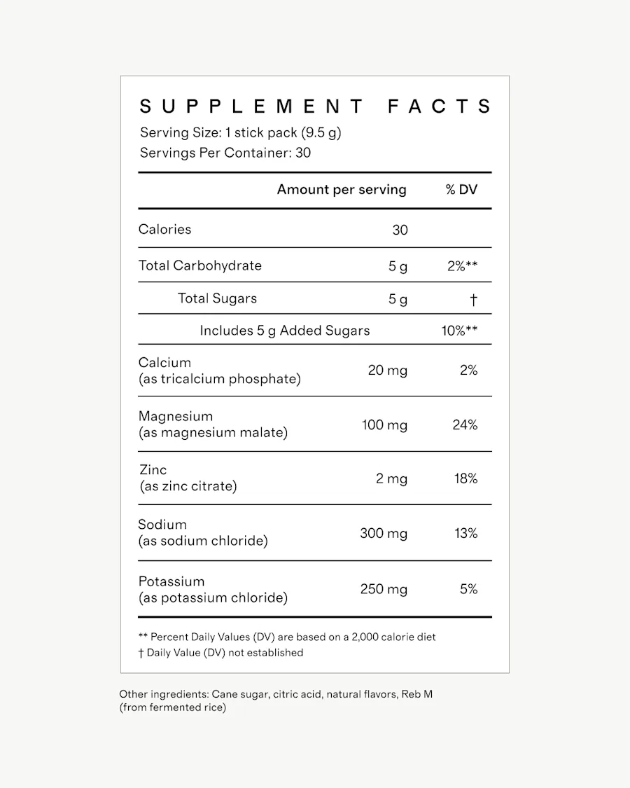 supplement facts