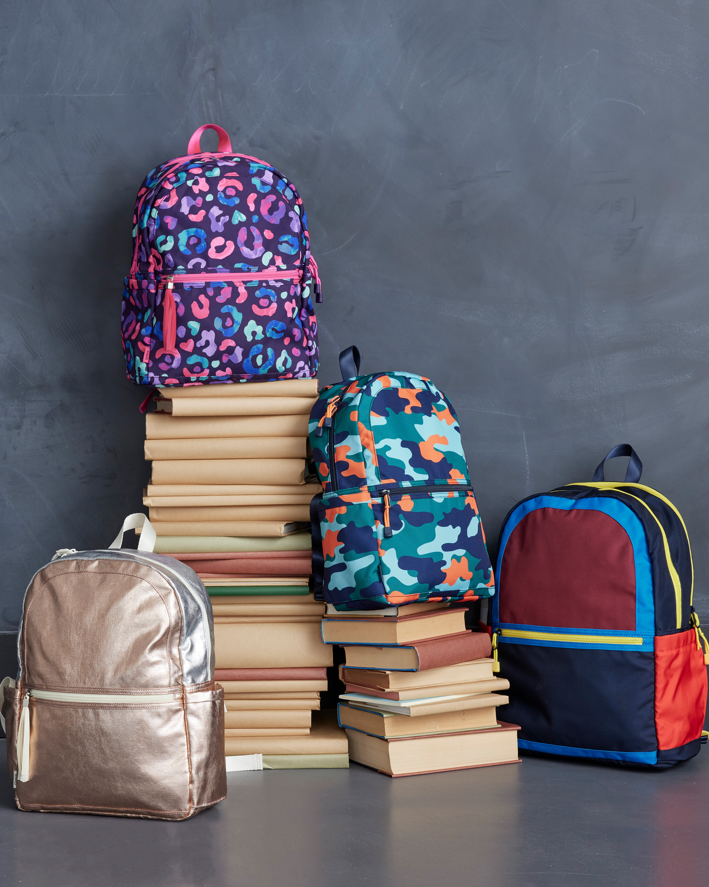 Recycled Double Pocket Backpack - Medium - thumbnail 3