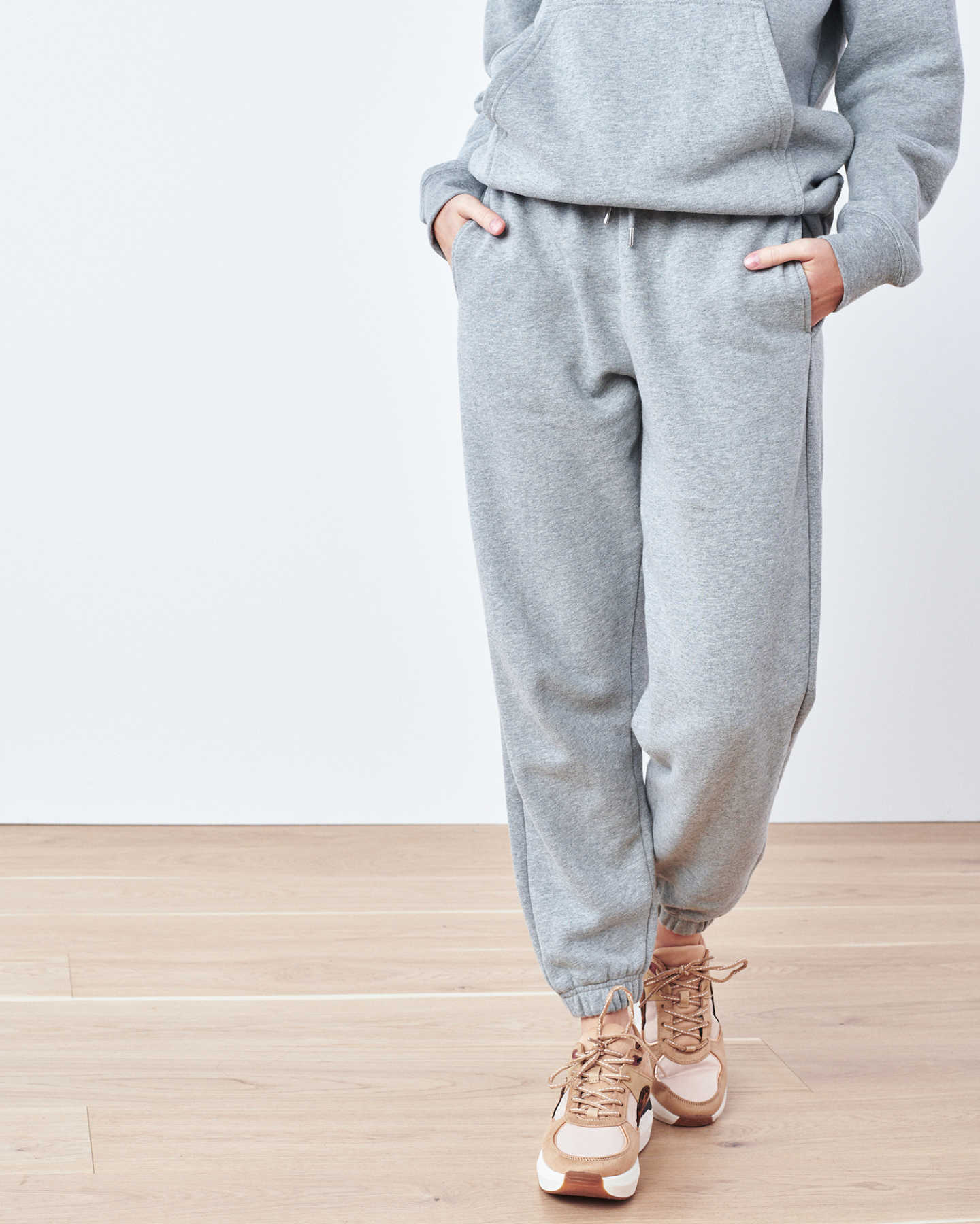 Organic Heavyweight Boyfriend Jogger - Heather Grey