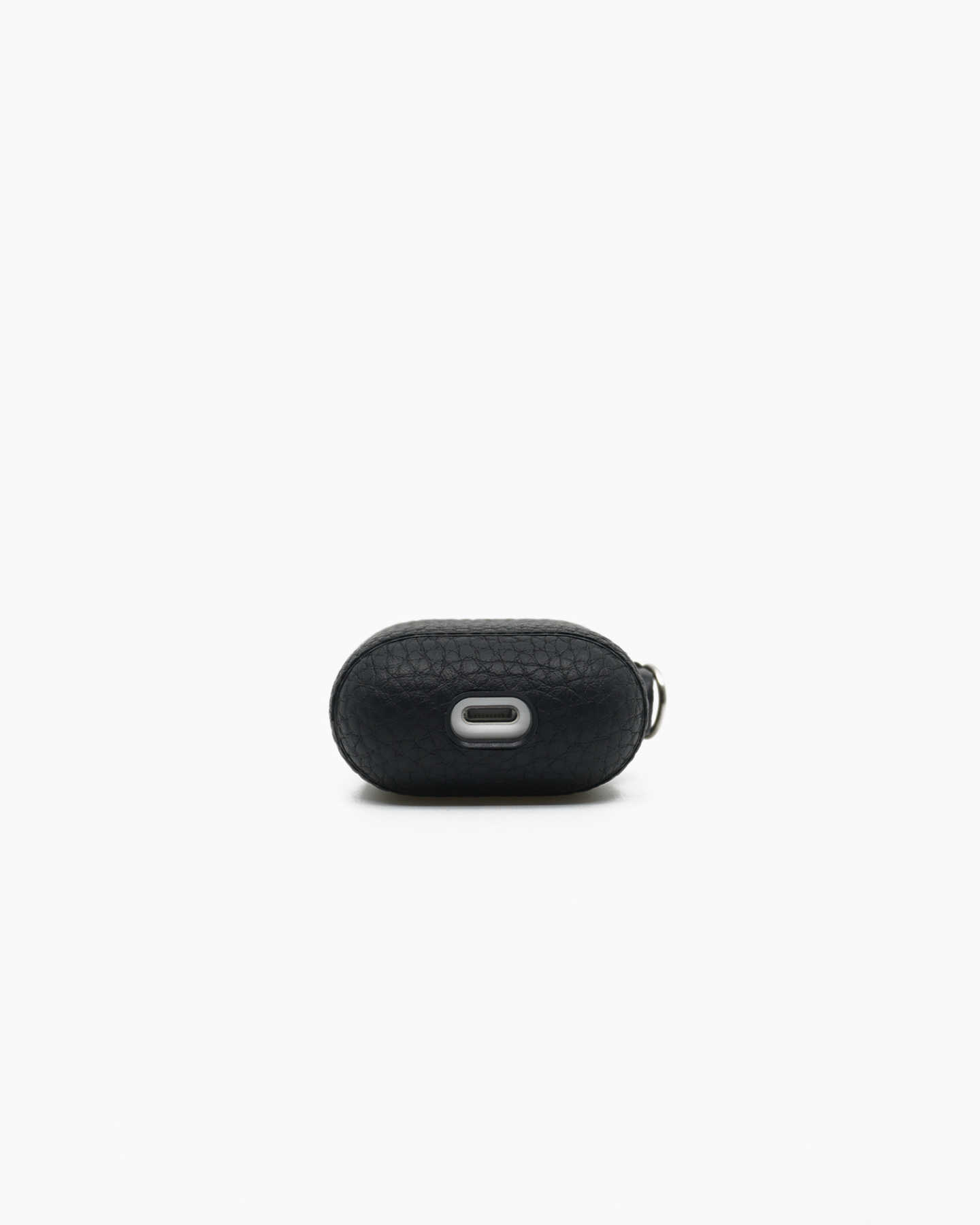 Premium Pebbled Leather AirPod Case - Black - 2 - Thumbnail