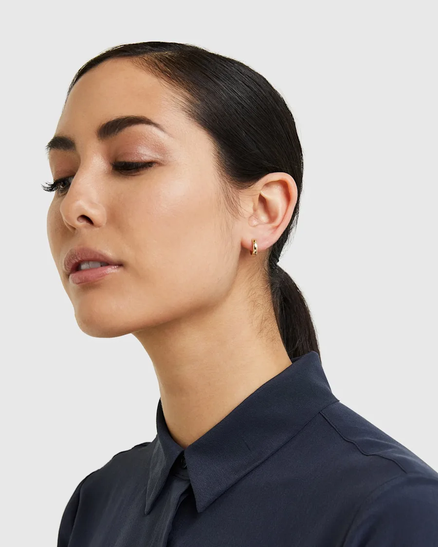 Bold 14k Gold Hoops - 13636667703407