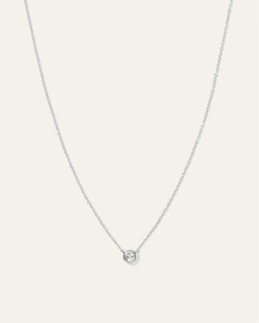 Diamond Bezel Necklace