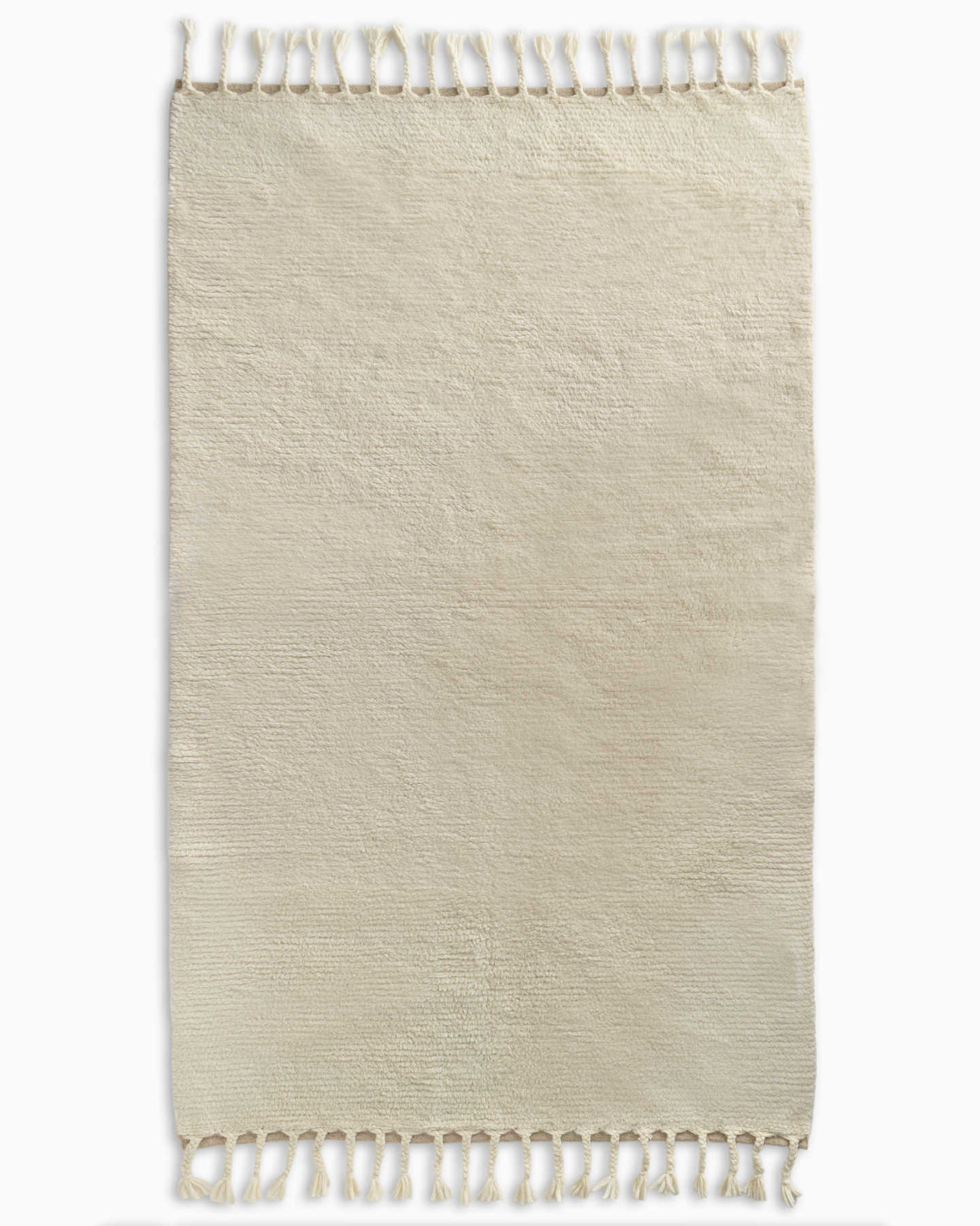 Nilah Textured Wool Rug - Soft White