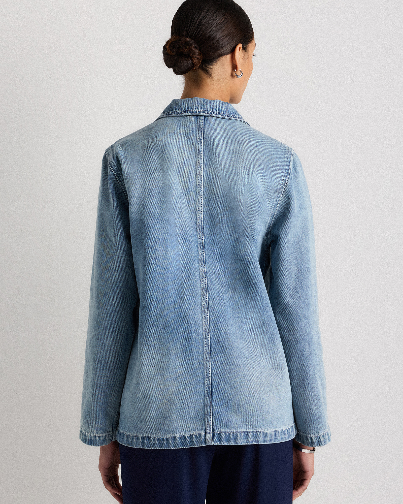 100% Organic Cotton Denim Chore Jacket - thumbnail 9