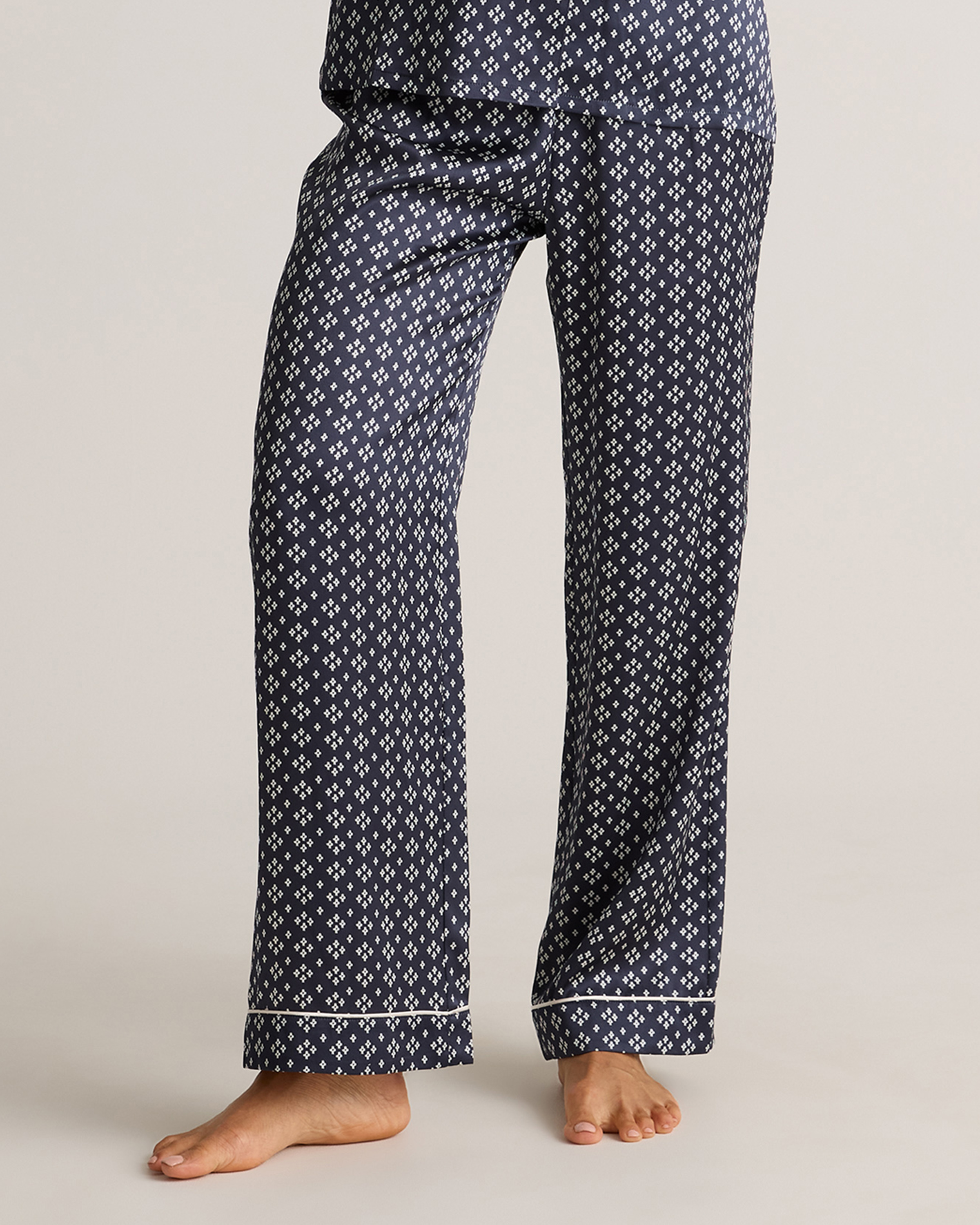 100% Washable Silk Satin Pajama Pant