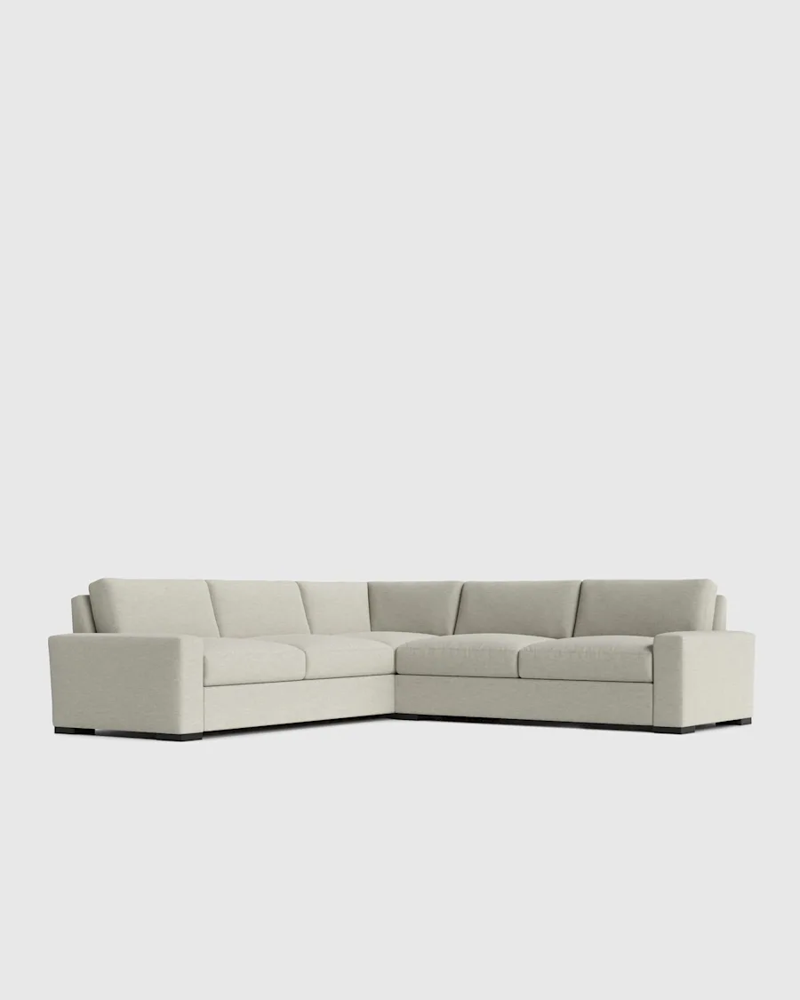 Stillman-Basketweave 116x116 L Sectional Flax Front angle (2)