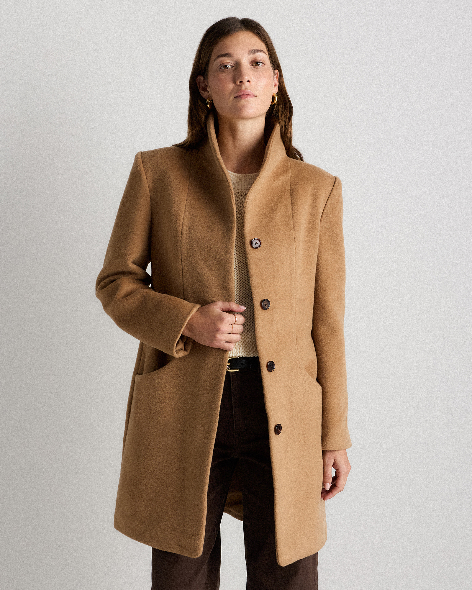 Wool Cashmere Cocoon Coat
