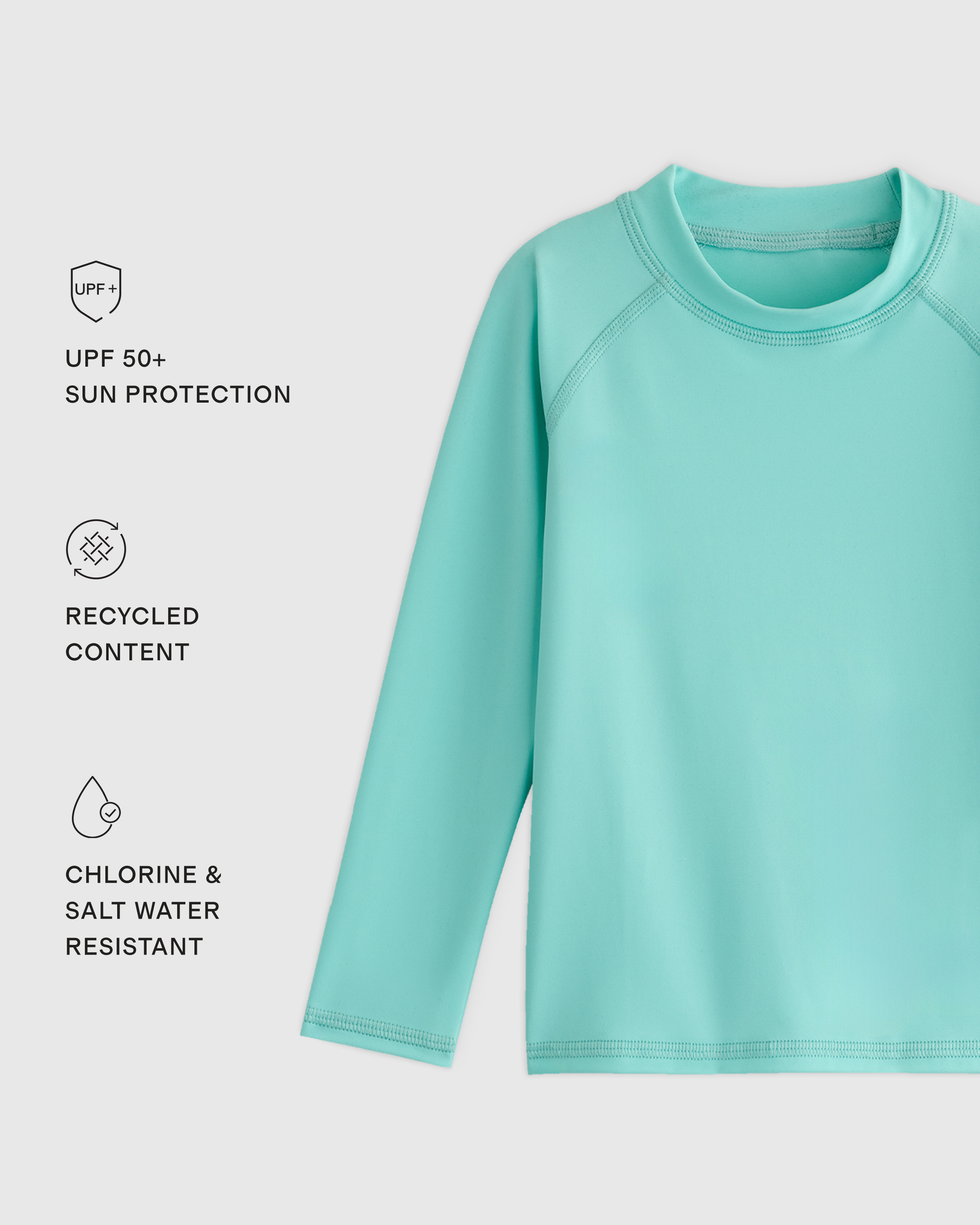 Long Sleeve Raglan Rash Guard - Toddler - thumbnail 8