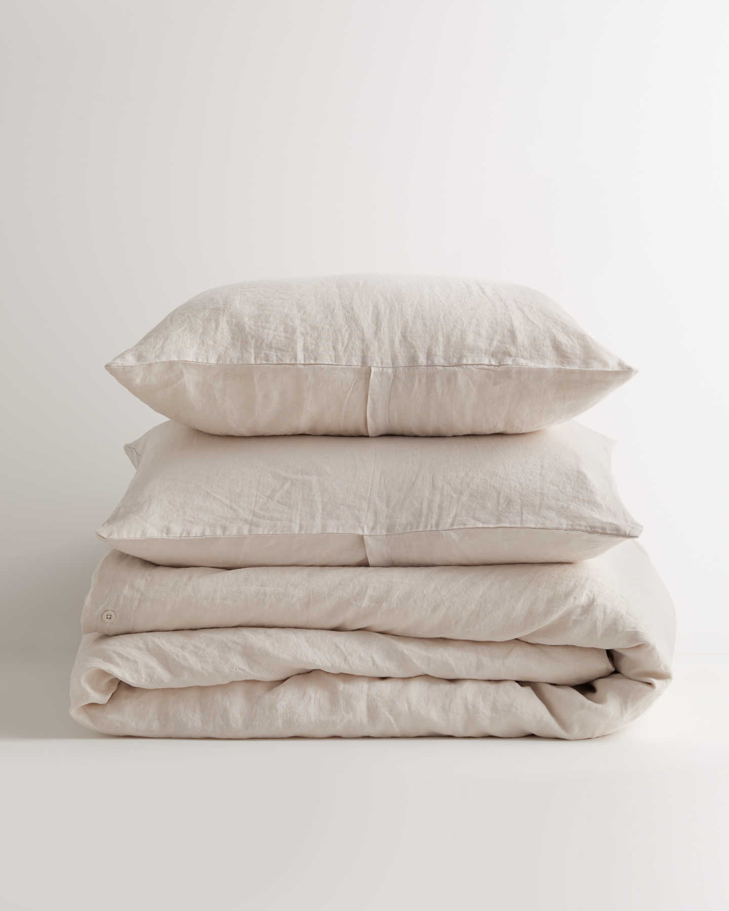 European Linen Duvet Cover Set - Sand