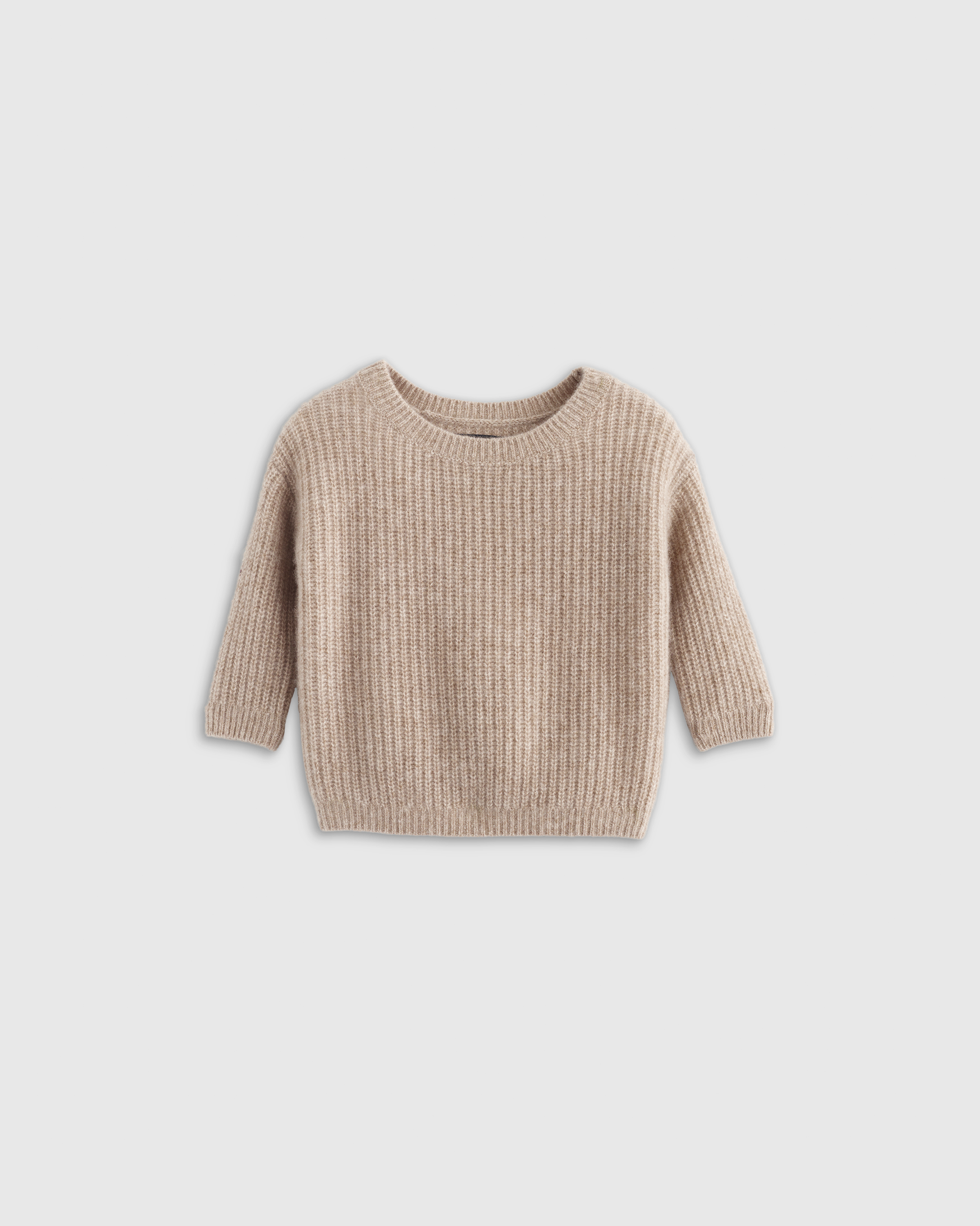 Mongolian Cashmere Fisherman Tunic Sweater - Baby - thumbnail 2