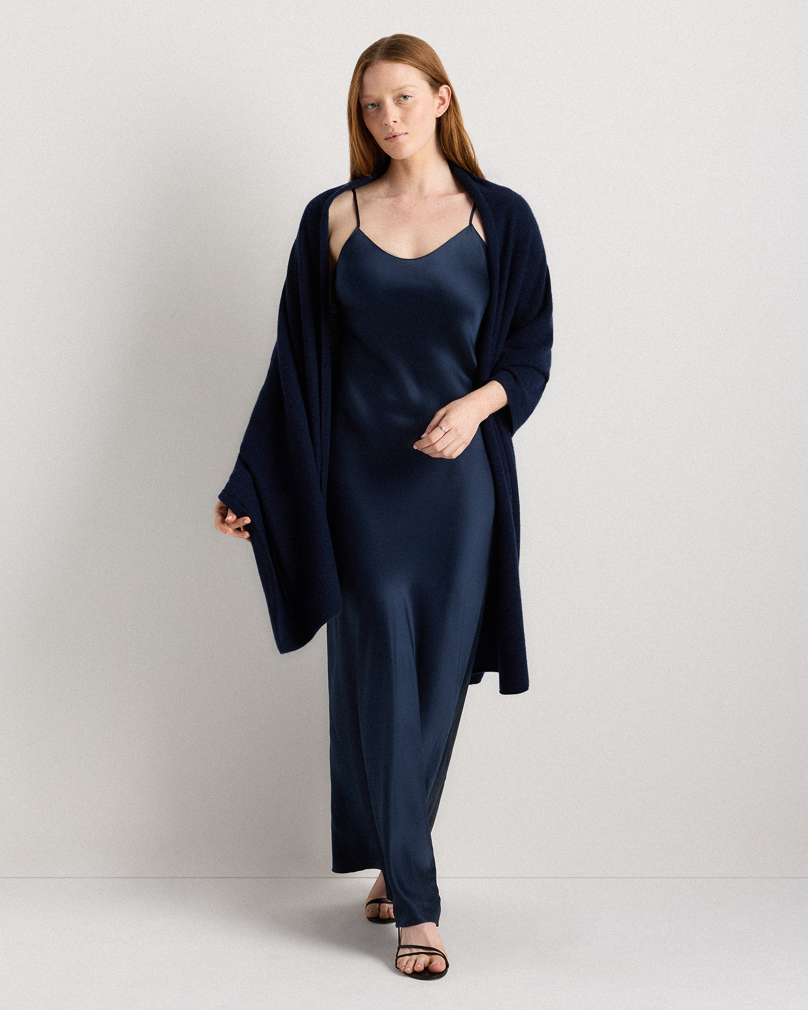 Cashmere Wrap | Quince in Brown