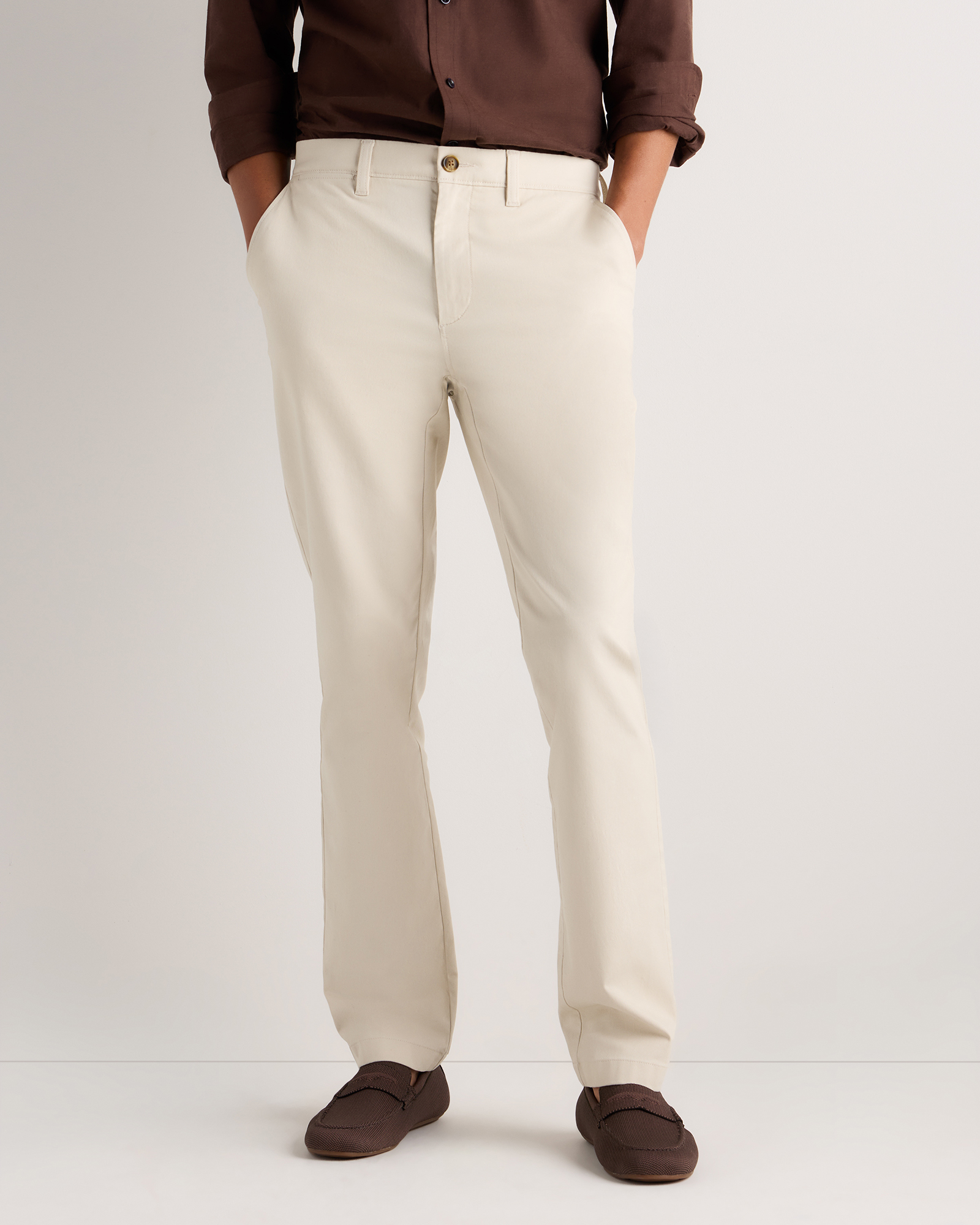 Men's Organic Cotton Stretch Chino Pants - Slim Fit