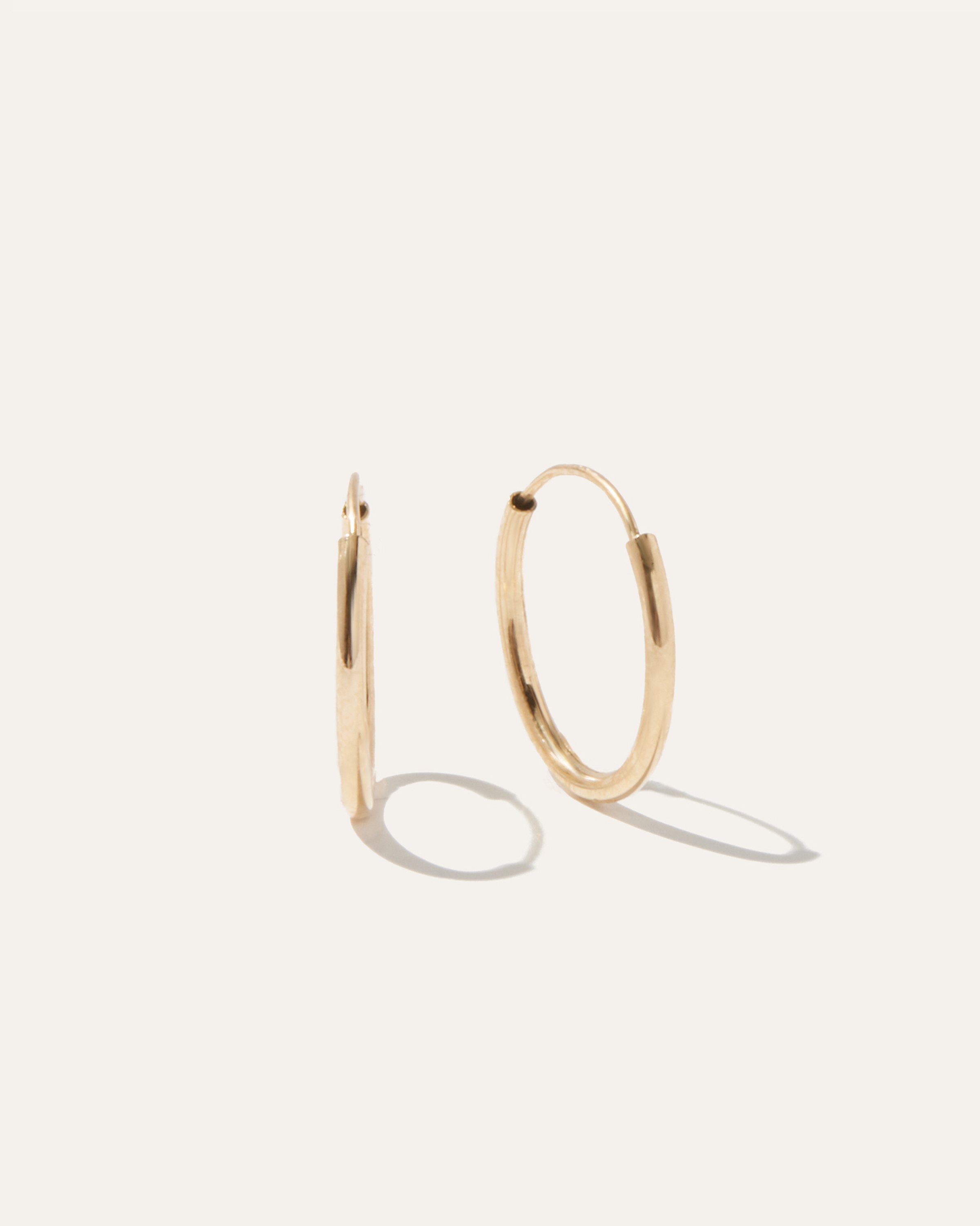 14K Gold Everyday Hoops