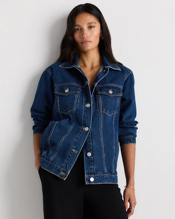 100% Organic Cotton Oversized Denim Jacket