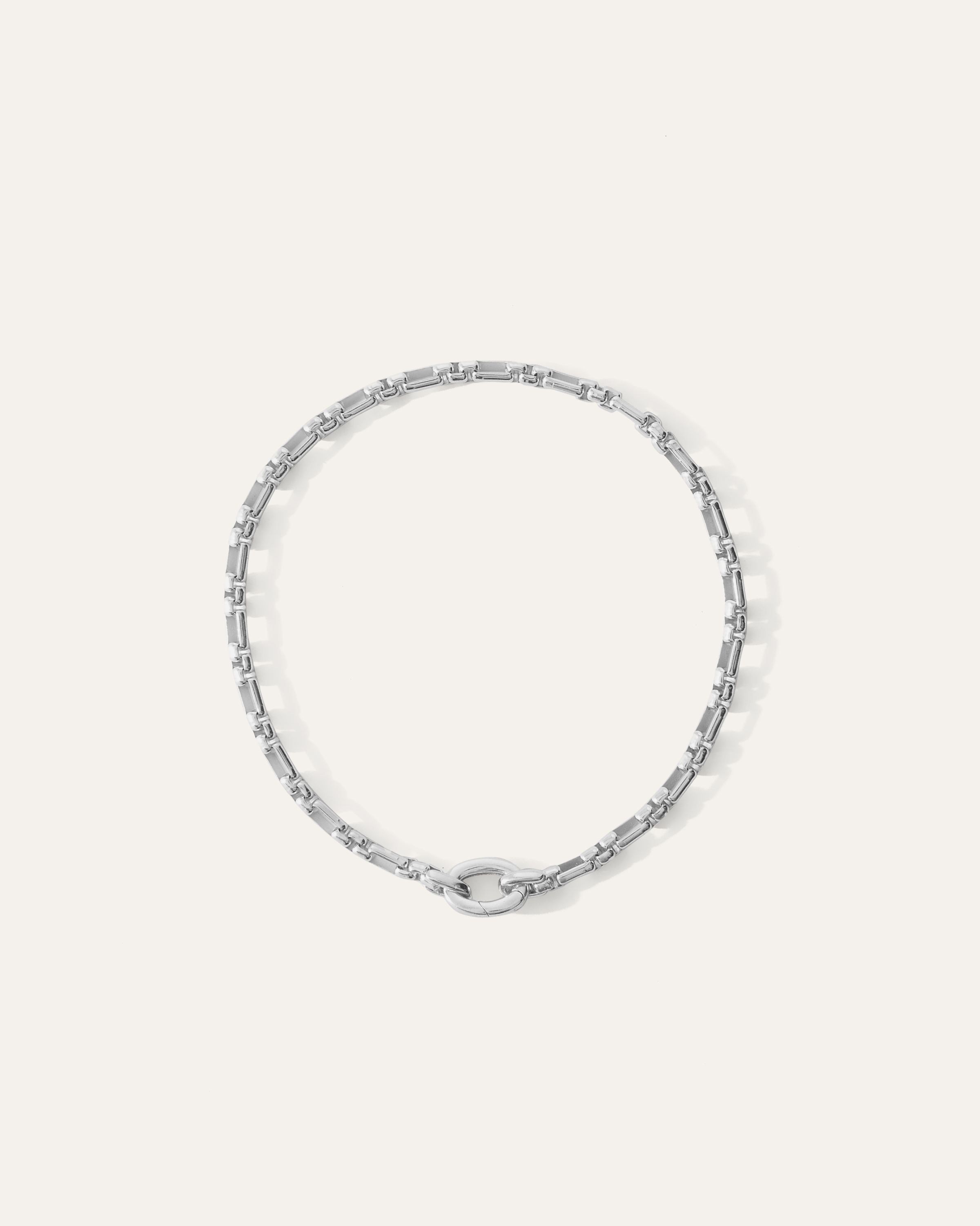 Men's Silver Open Station Box Bracelet in Sterling Silver by Quince