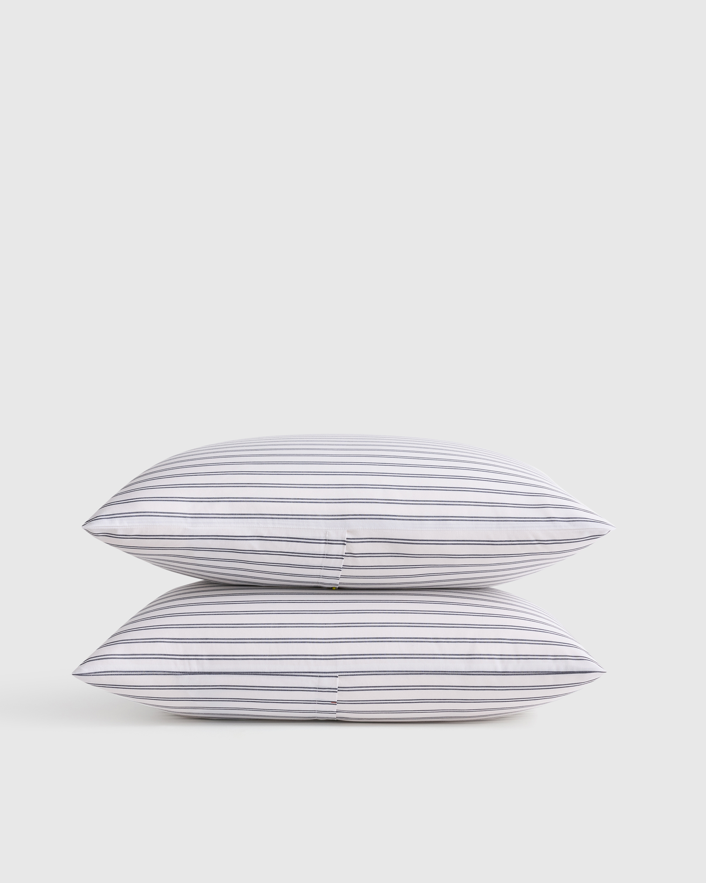 Classic Organic Percale Double Stripe Sham Set