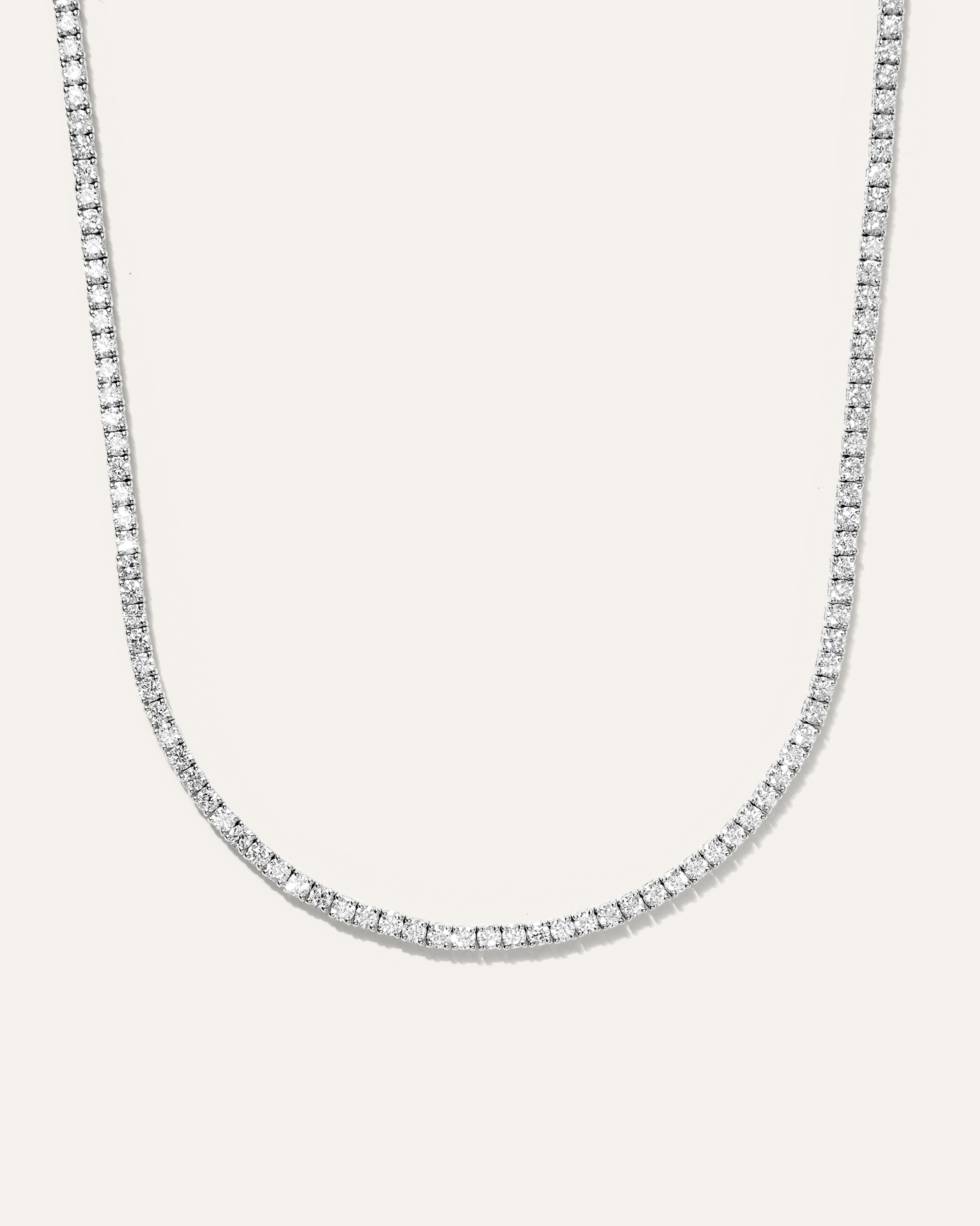 14K Gold Lab Grown Diamond Tennis Necklace