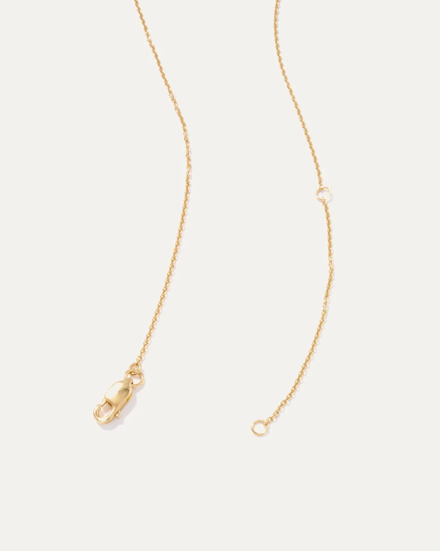 White Sapphire Tri station Necklace 2