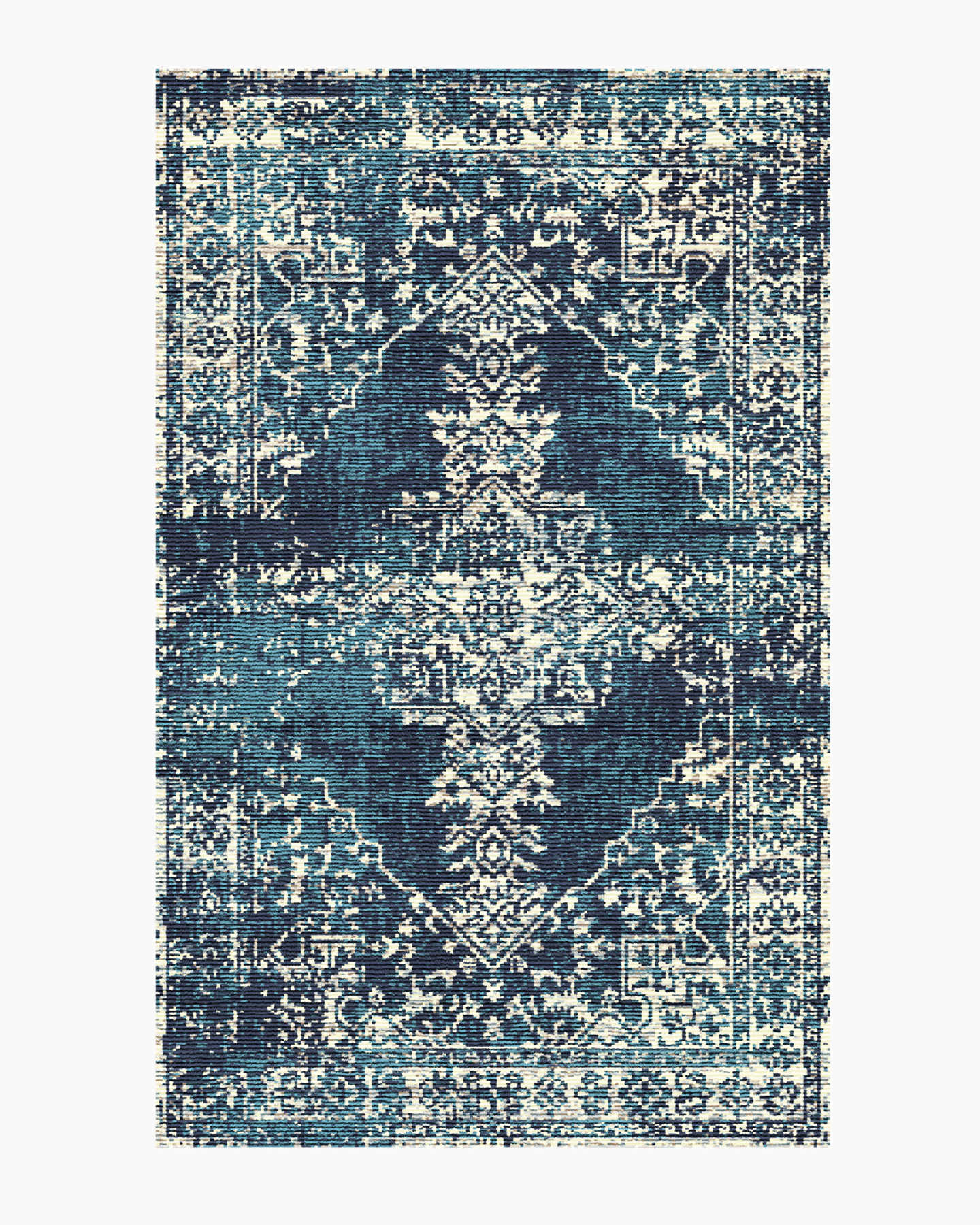 Isla Tufted Wool Rug - Vintage Navy