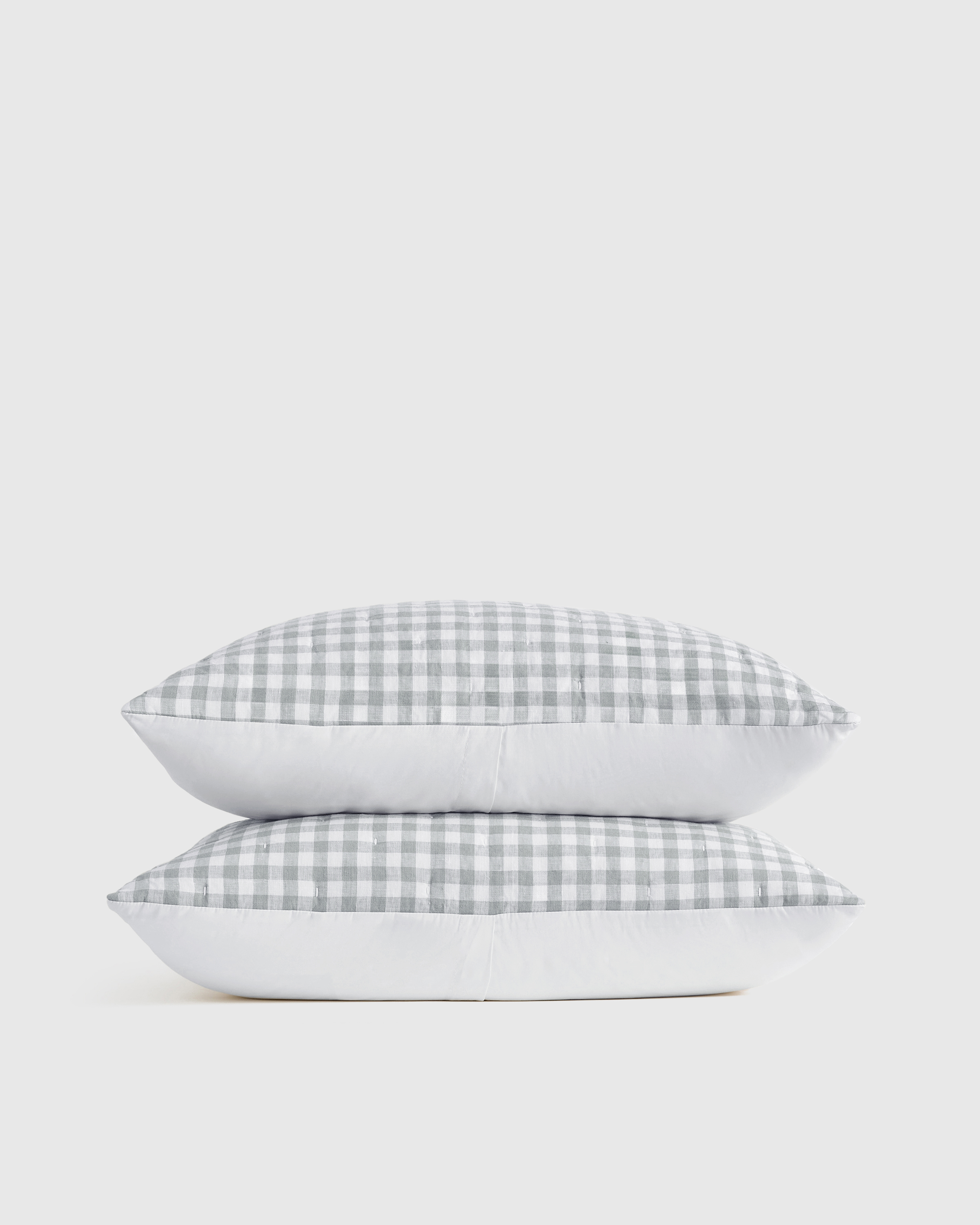 European Linen Patterned Quilted Sham Set (Standard) by Quince