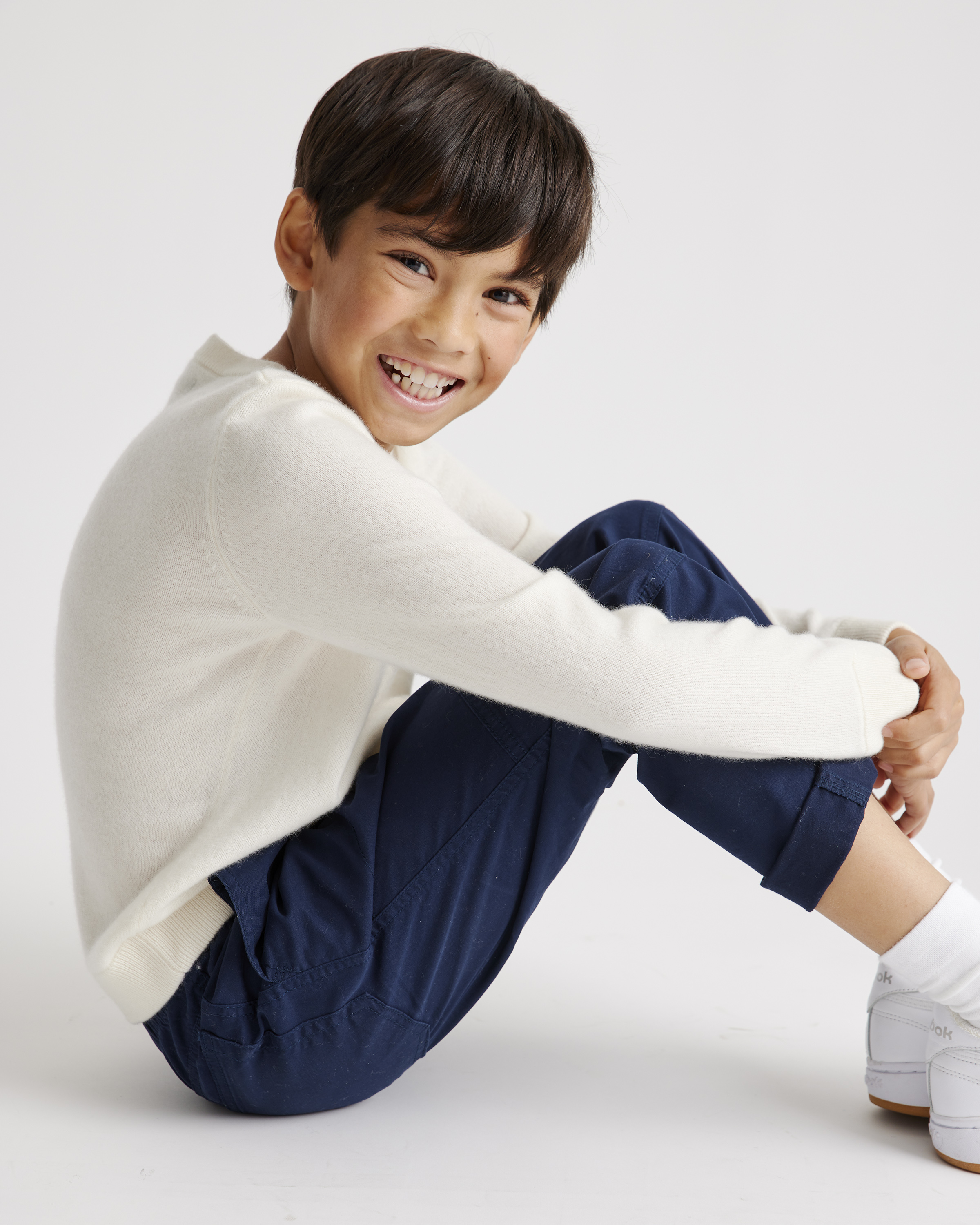 Mongolian Cashmere Cardigan - Kid - thumbnail 7