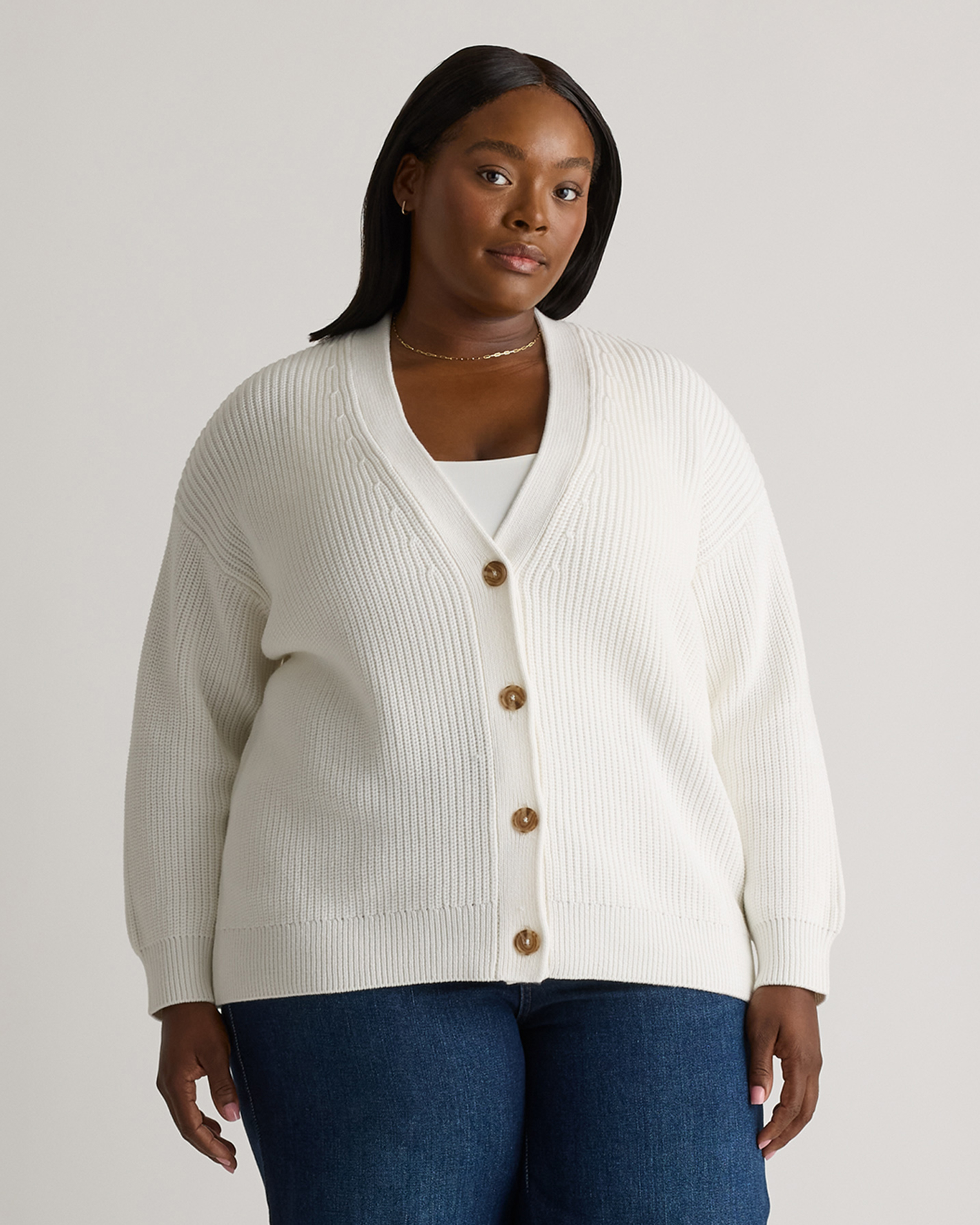 100% Organic Cotton Oversized Boyfriend Cardigan