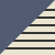 Deep Sea Blue/Navy Stripe