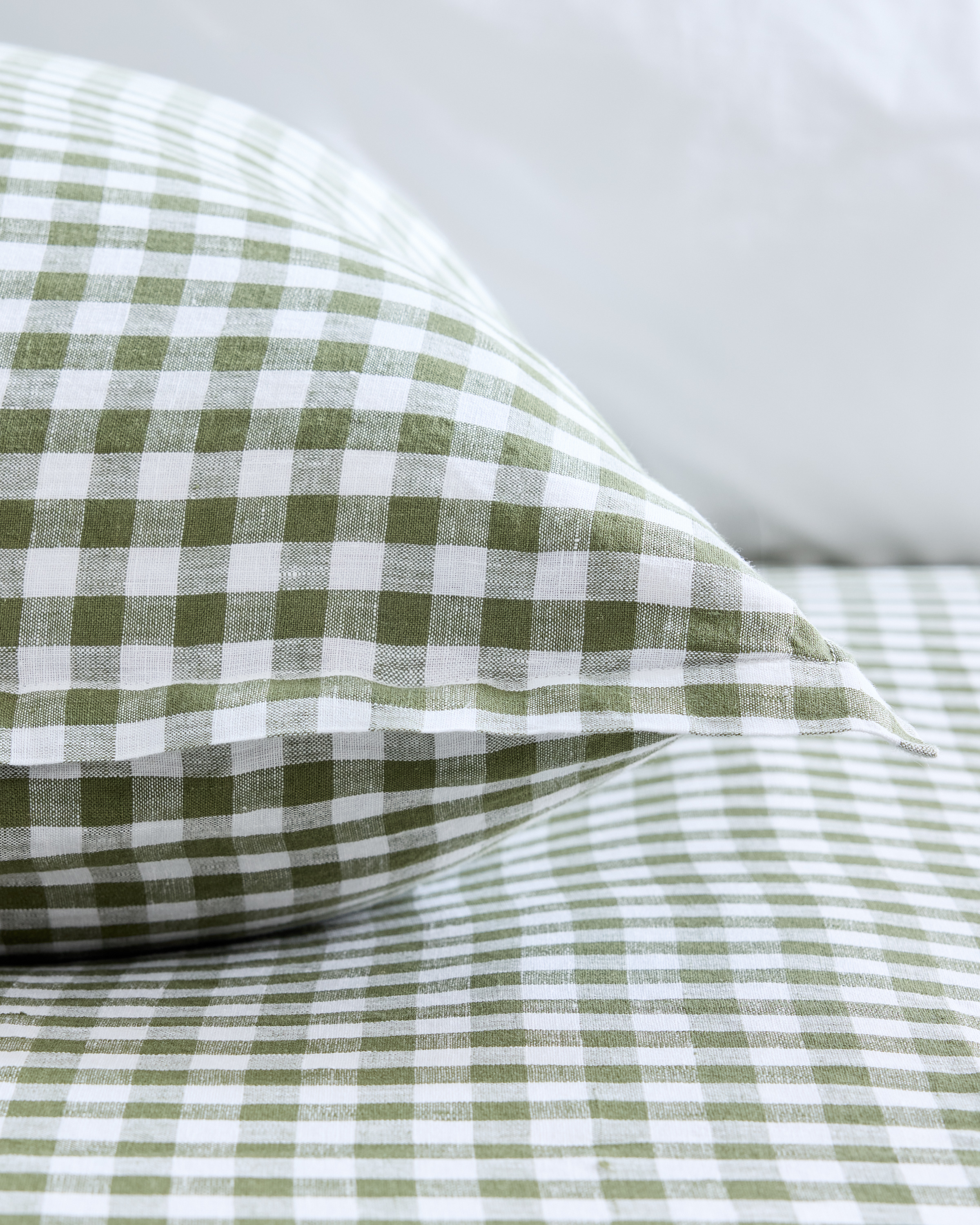 European Linen Gingham Euro Sham - thumbnail 6