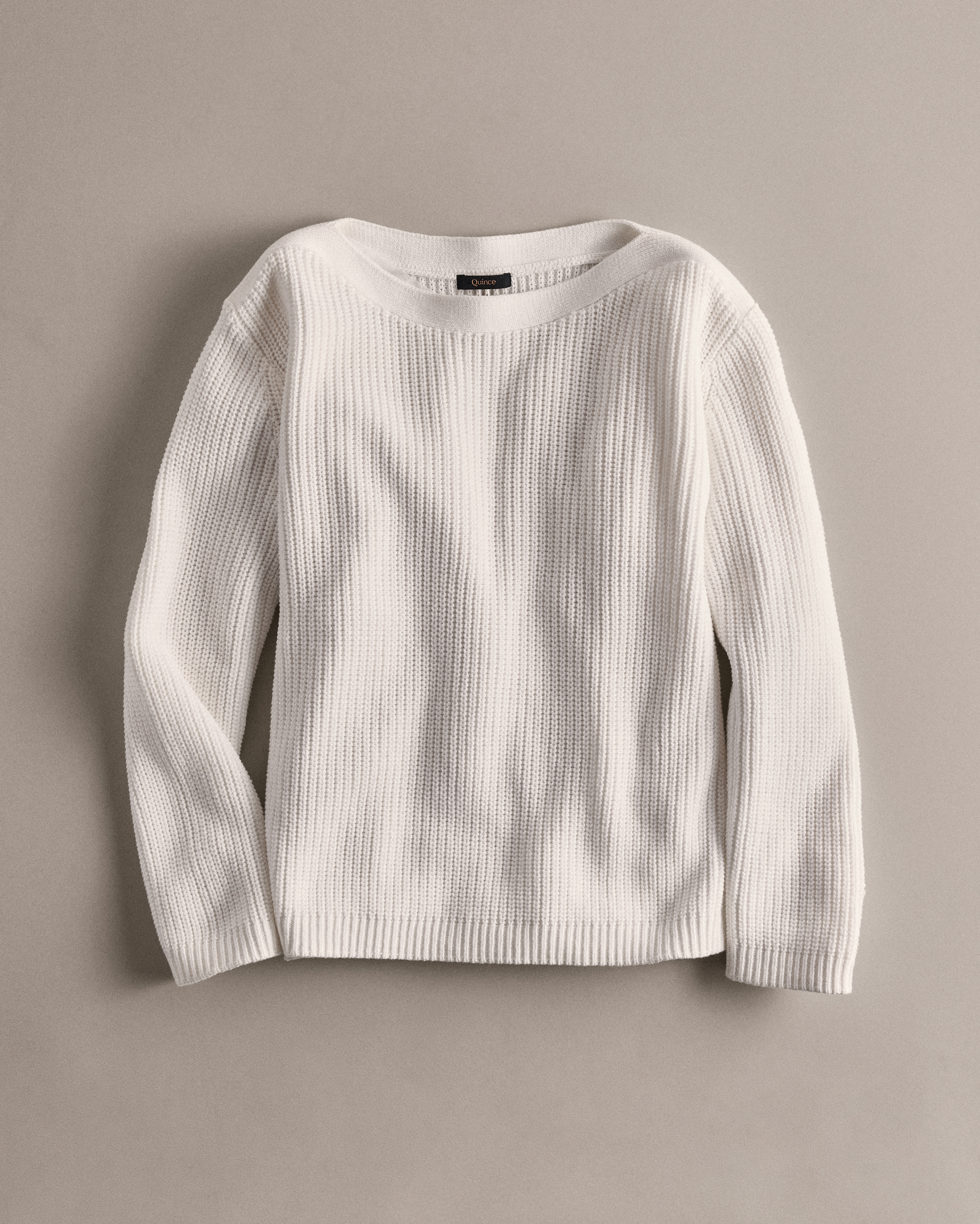 100% Organic Cotton Fisherman Boatneck Sweater