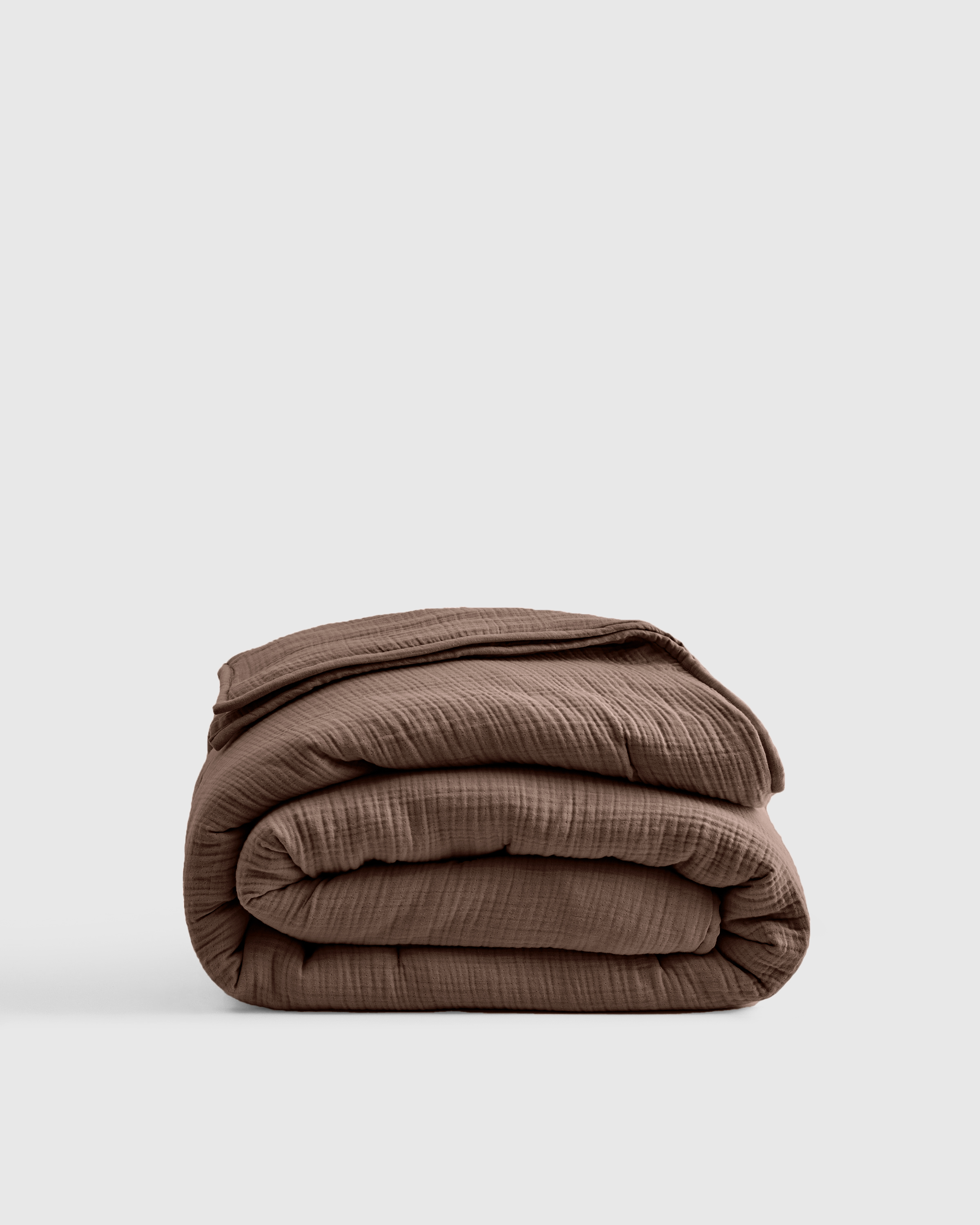 Organic Airy Gauze Dream Quilt - Chocolate, King/Cal King