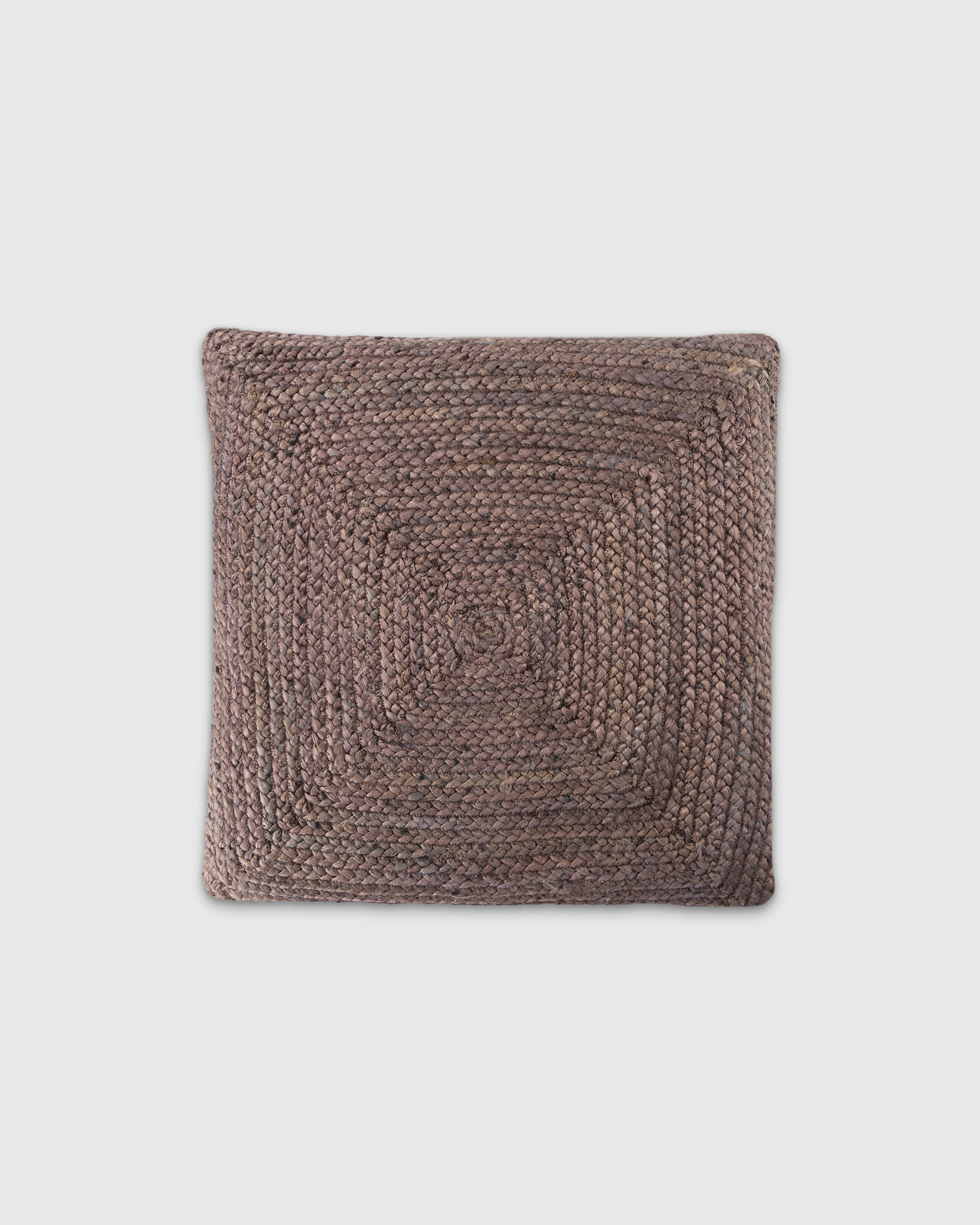 Quince Braided Jute Floor Pillow In Brown