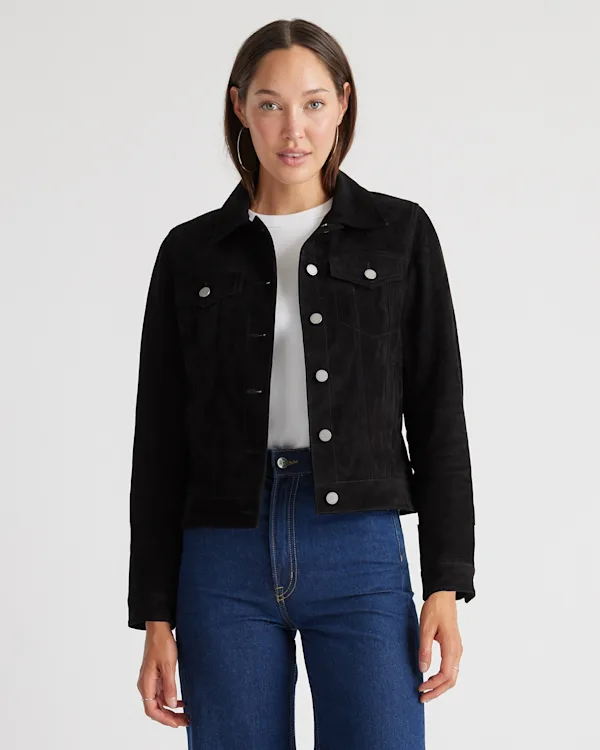 100% Suede Trucker Jacket