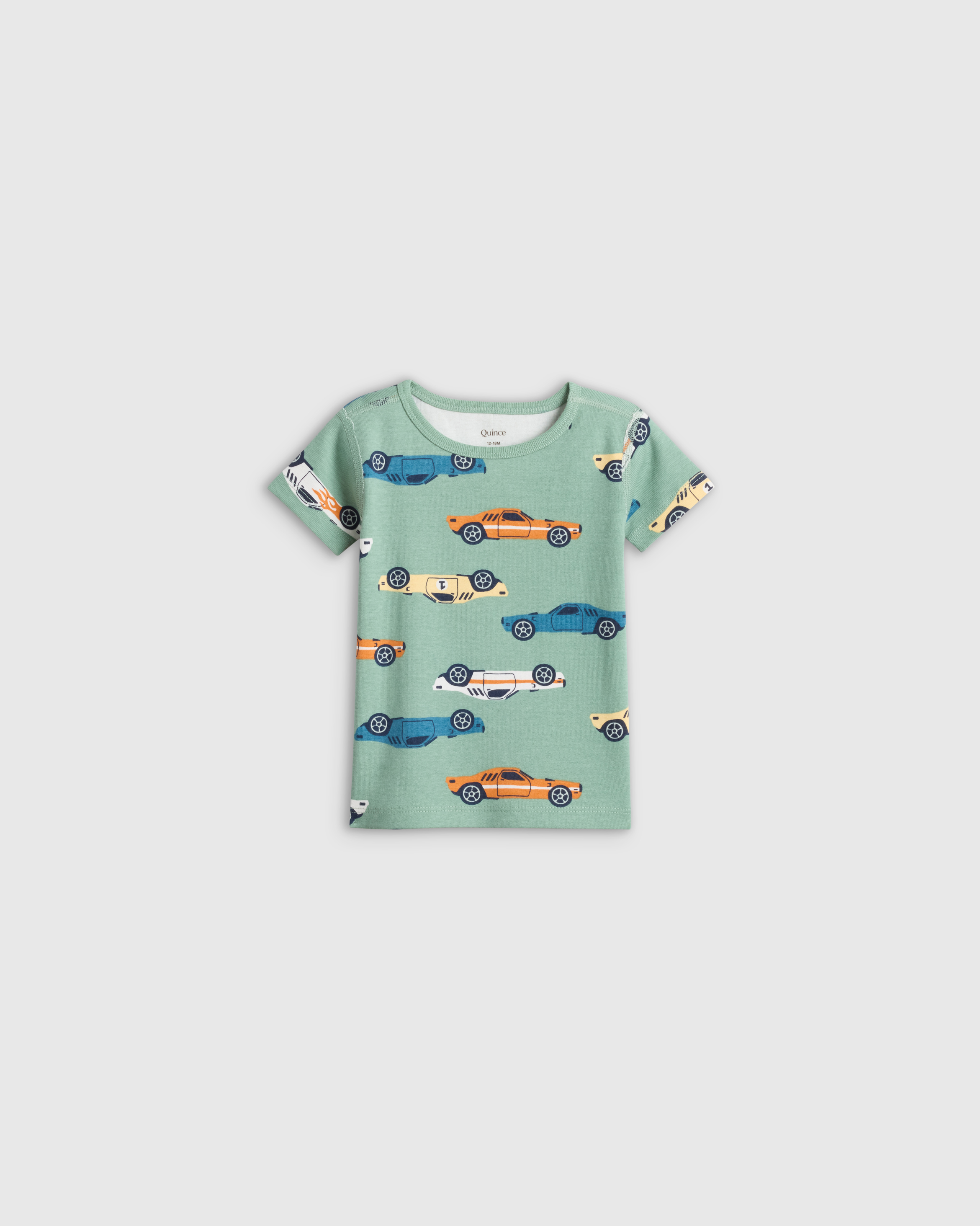 100% Organic Cotton Short Sleeve and Pant Pajama Set - thumbnail 2