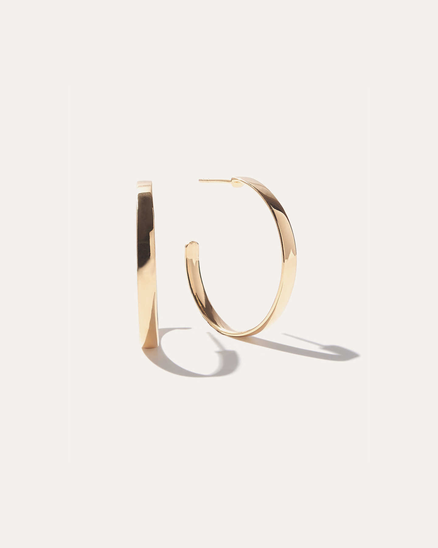 You May Also Like - Flat Hoops - Gold Vermeil
