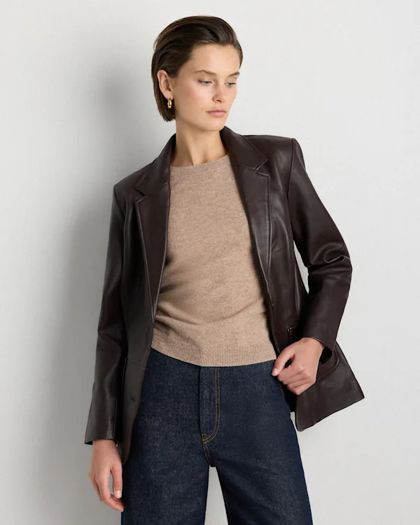 100% Leather Blazer