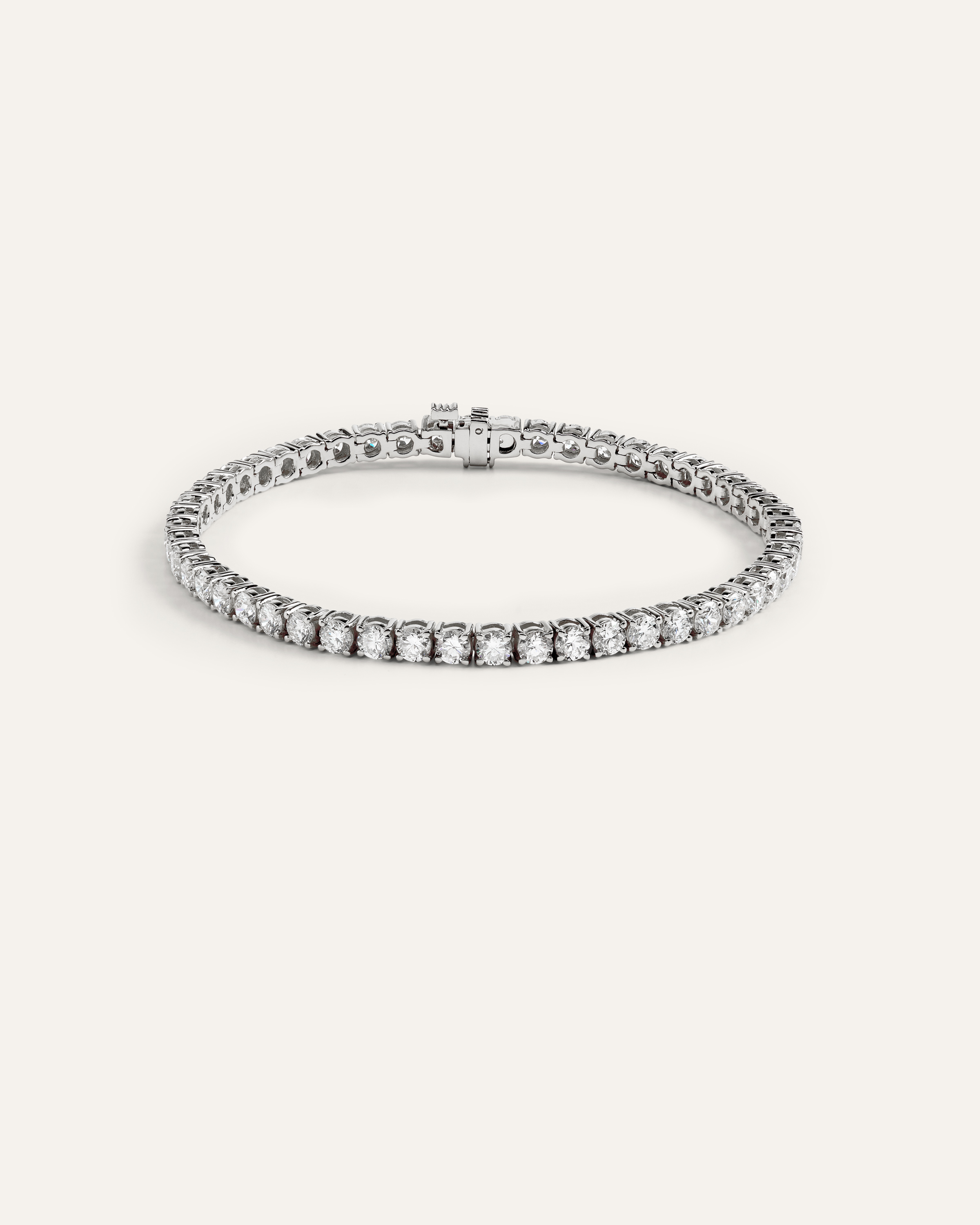 14K Gold Lab Grown Diamond Tennis Bracelet - 7ctw