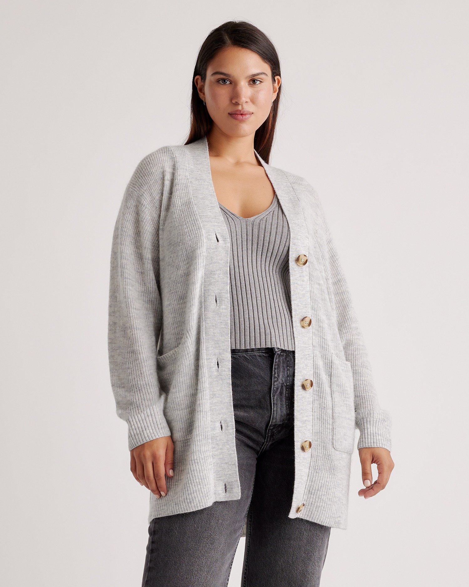 Baby Alpaca-Wool Oversized Cardigan 